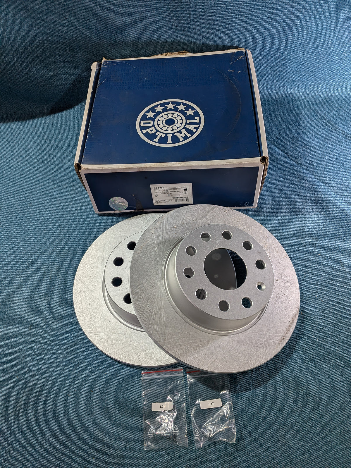 Bremsscheiben Optimal BS8784C Beetle 5C/Caddy/3/4/5/EOS/Golf/5/6/7/Jetta 4/Scircco 3/T-Roc/Touran/Audi A1 8X/A3/8Y/8V/8P/Q2/TT 5Q0615601D NOS/Neu B25
