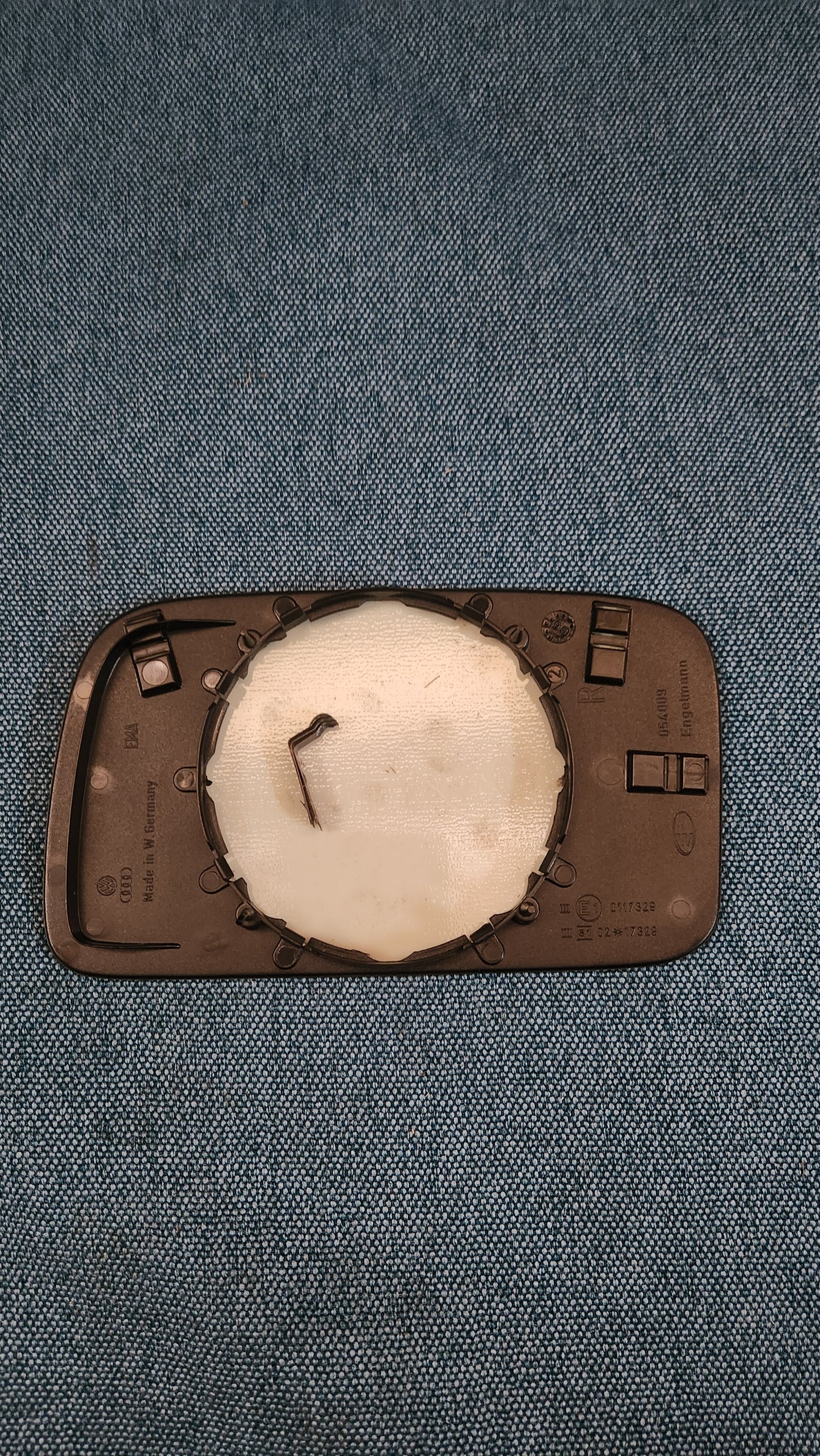 Mirror glass Golf/Jetta2 191857521 Nos L8