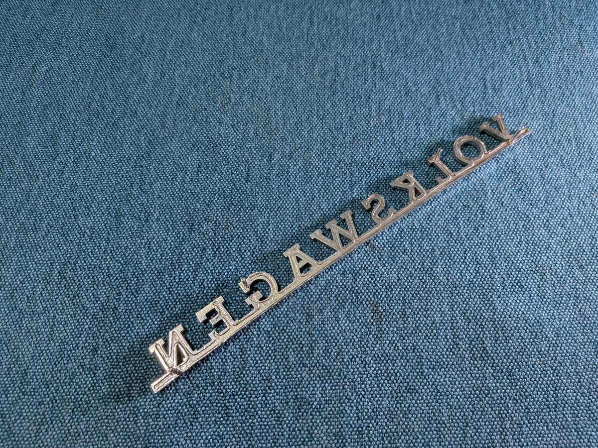 Volkswagen Schriftzug Emblem Chrom T1/T2 Bus/Typ3 311853687 Gebraucht B10