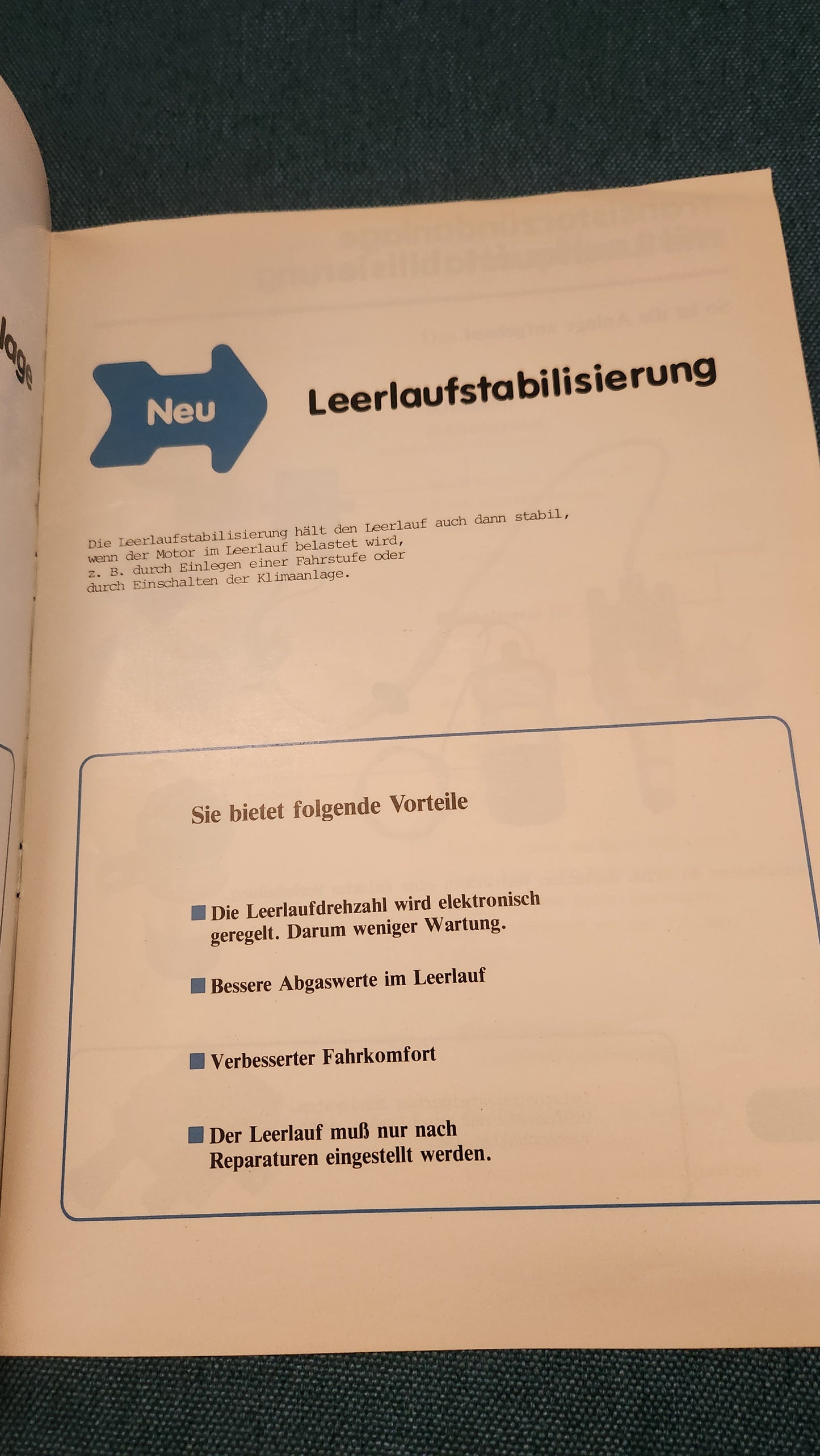 Transistor Zündanlage mit Leerlaufstabilisierung Selbststudienpogramm Nr.25 Werkstattbuch Reparaturleitfaden