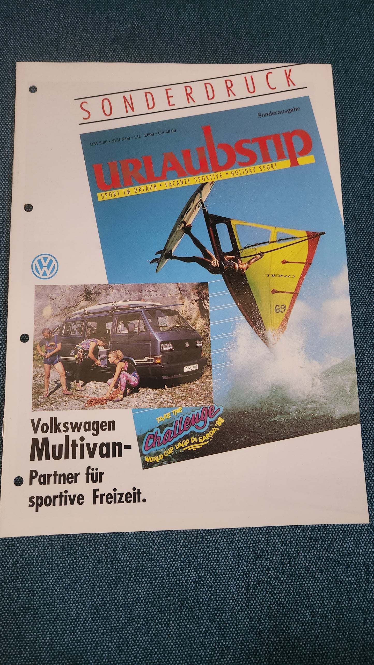 T3 Volkswagen Multivan Partner for Sportive Leisure Special Print Brochure