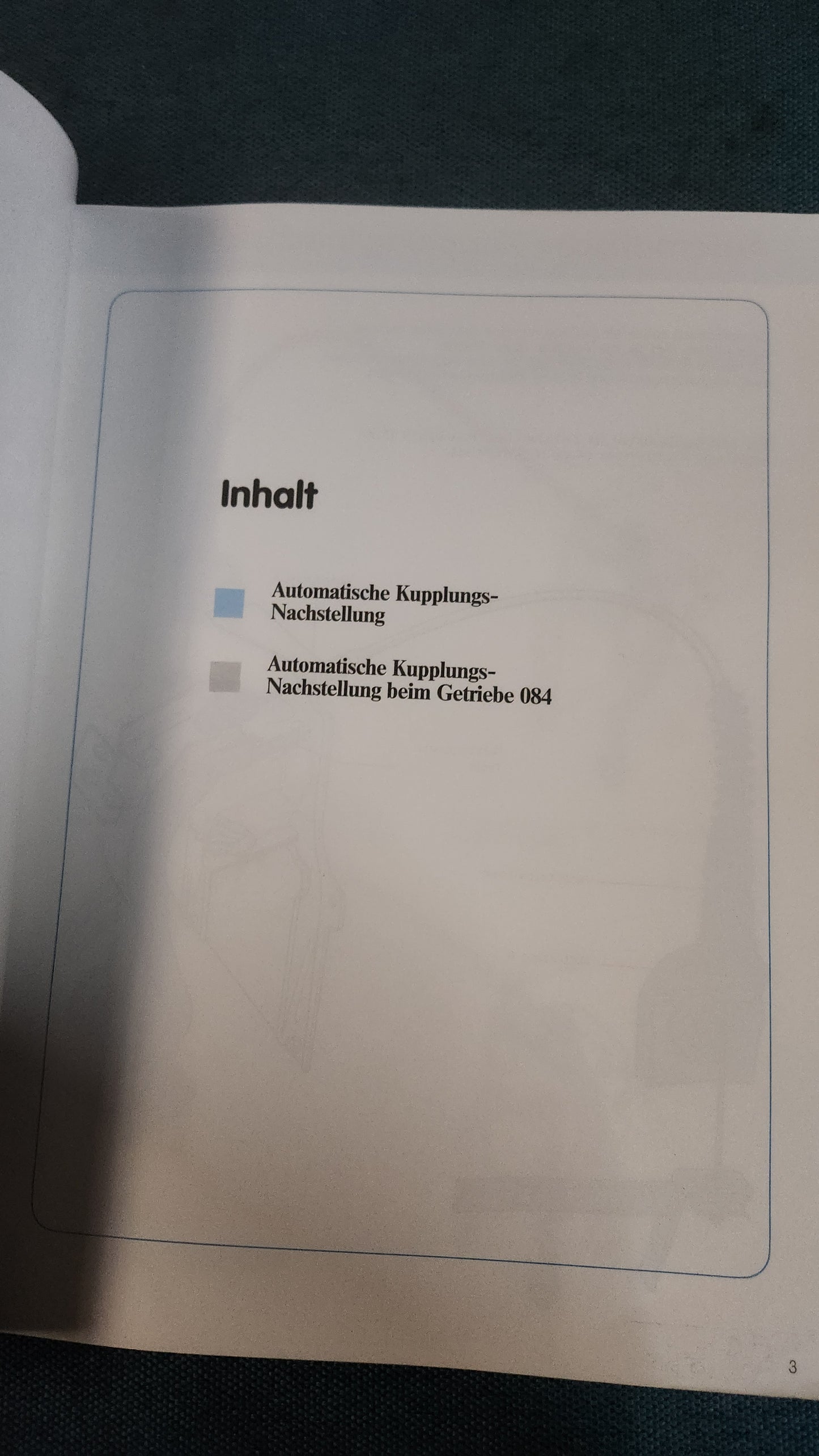 Automatische Kupplungs-Nachstellung Selbststudienprogramm Nr.73 Reparaturleitfaden Werkstattbuch