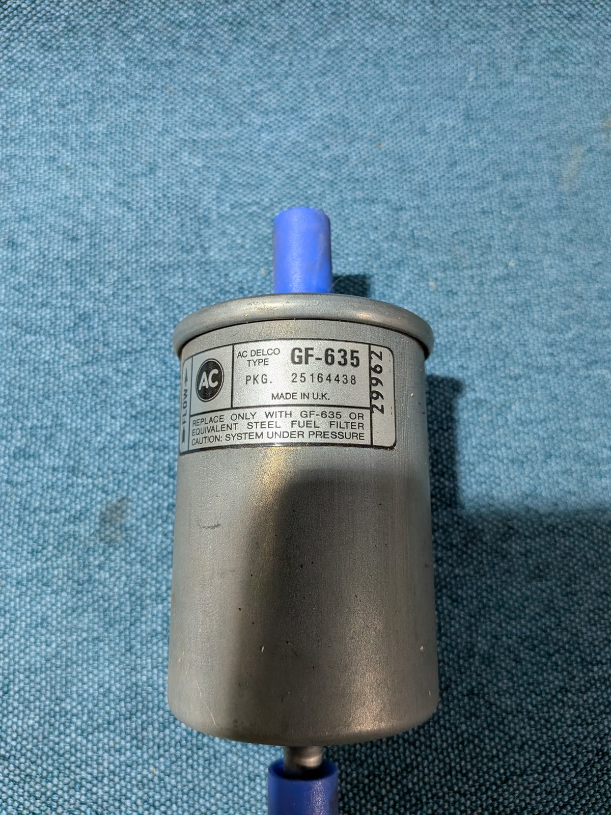Fuel filter Fiat/Regatta/Ritmo/Tipo/Opel/Kadett/C/D/E/Commodore/Rekord E/Corsa/A/B/Manta/A/B/Ascona/B/C/Astra F 25164438 NOS/New A24