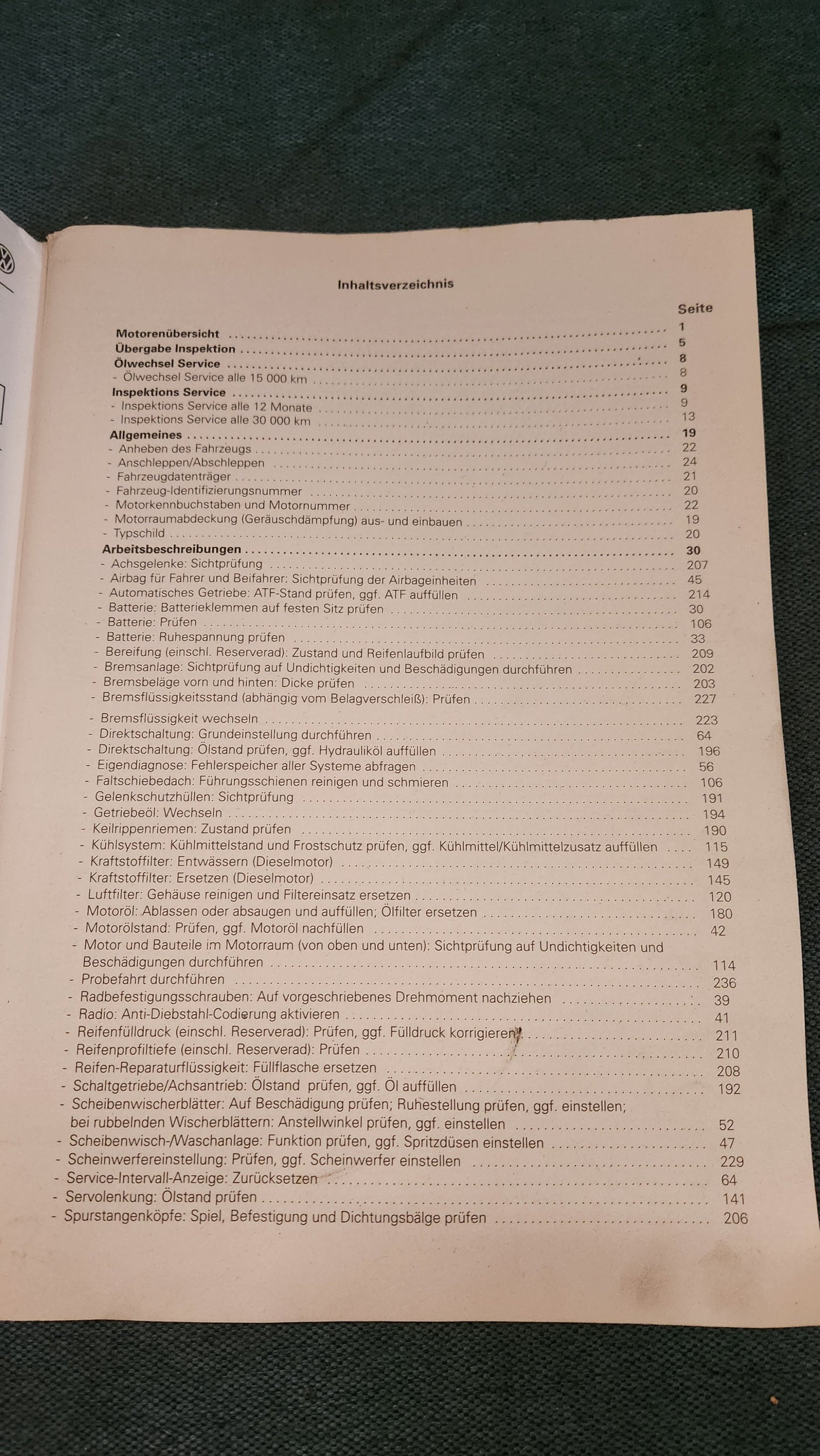 Lupo Instandhaltung genau genommen Reparaturleitfaden Werkstattbuch