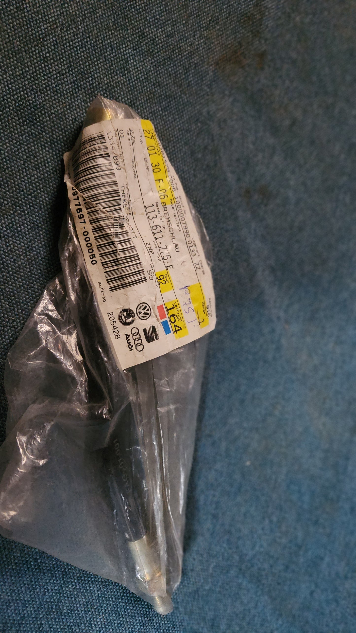 Bremsschlauch hinten Käfer T2 Typ181 113611775 Nos A3