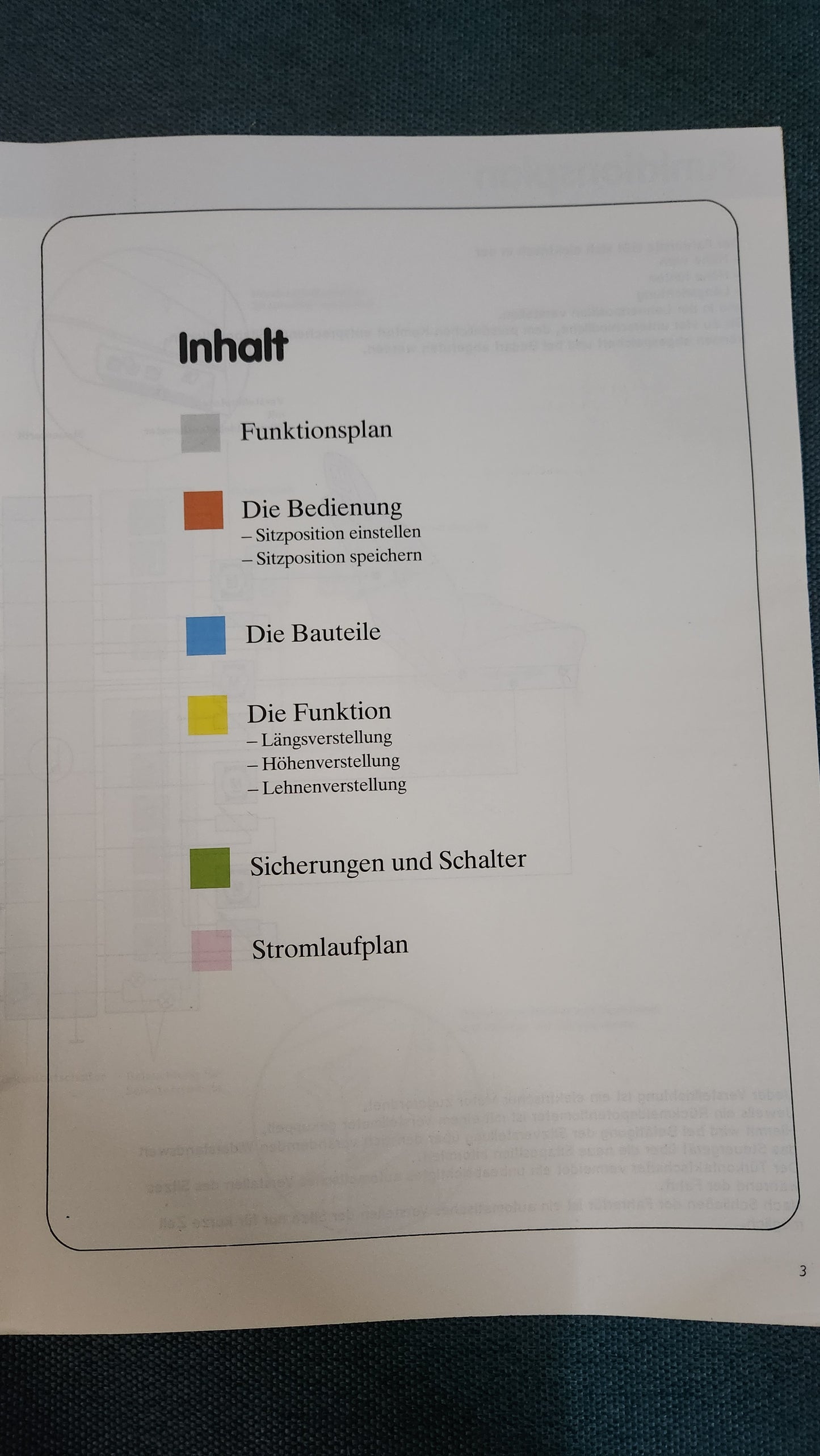 Electric seat adjustment with memory Self-study program no. 53 Repair manual Workshop manual