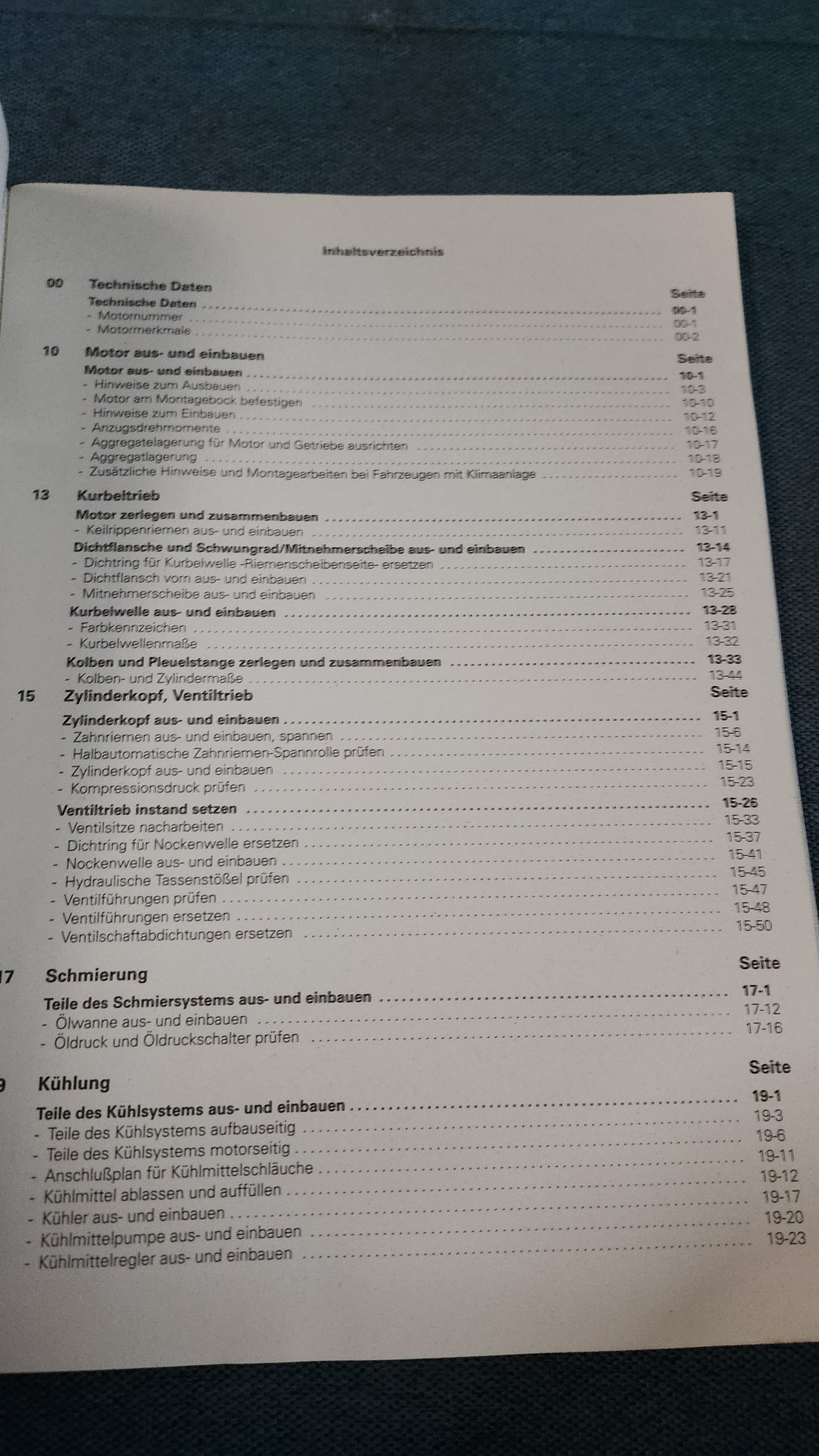 Golf 4 Bora APK AQY AZH Motor Reparaturleitfaden Werkstattbuch