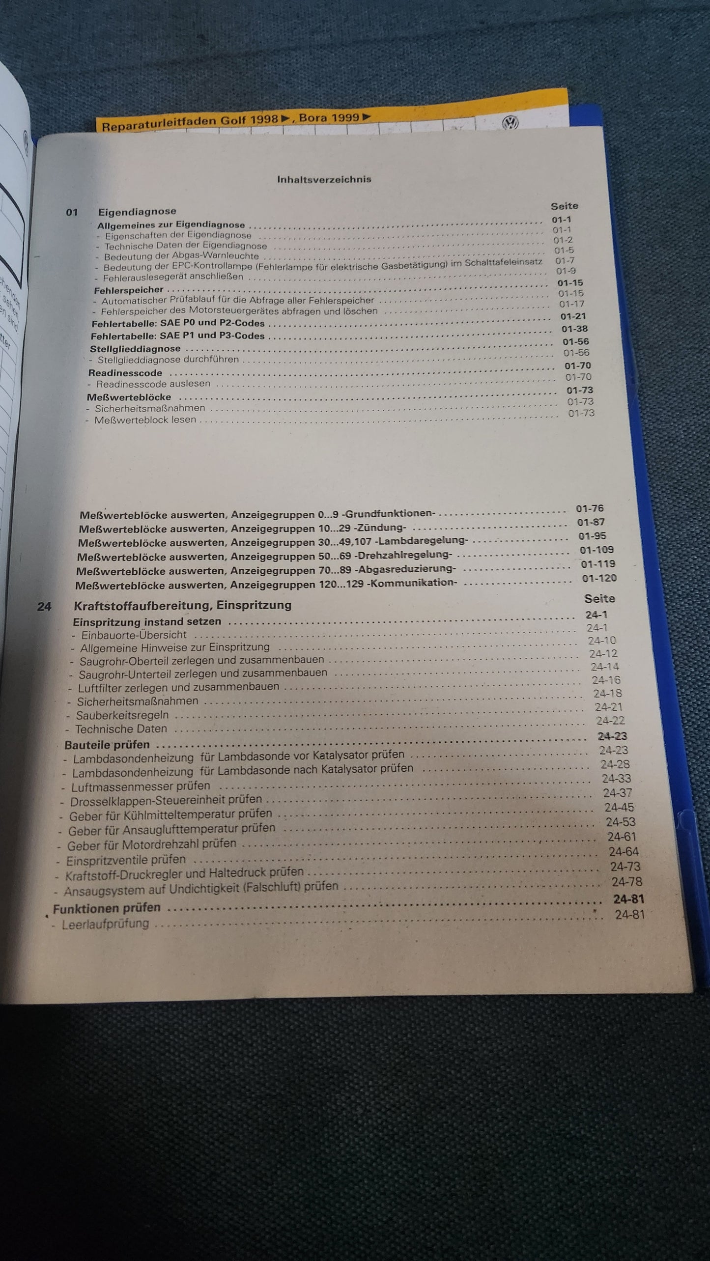 Golf 4 AZH Motor Reparaturleitfaden Werkstattbuch