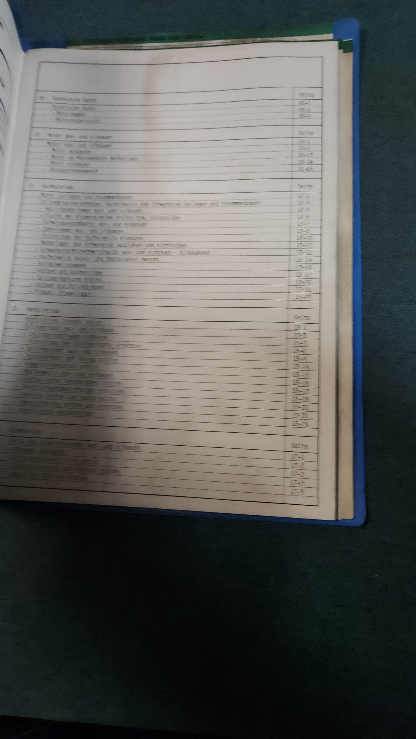 Audi 100 C4 AAH Motor Reparaturleitfaden Werkstattbuch