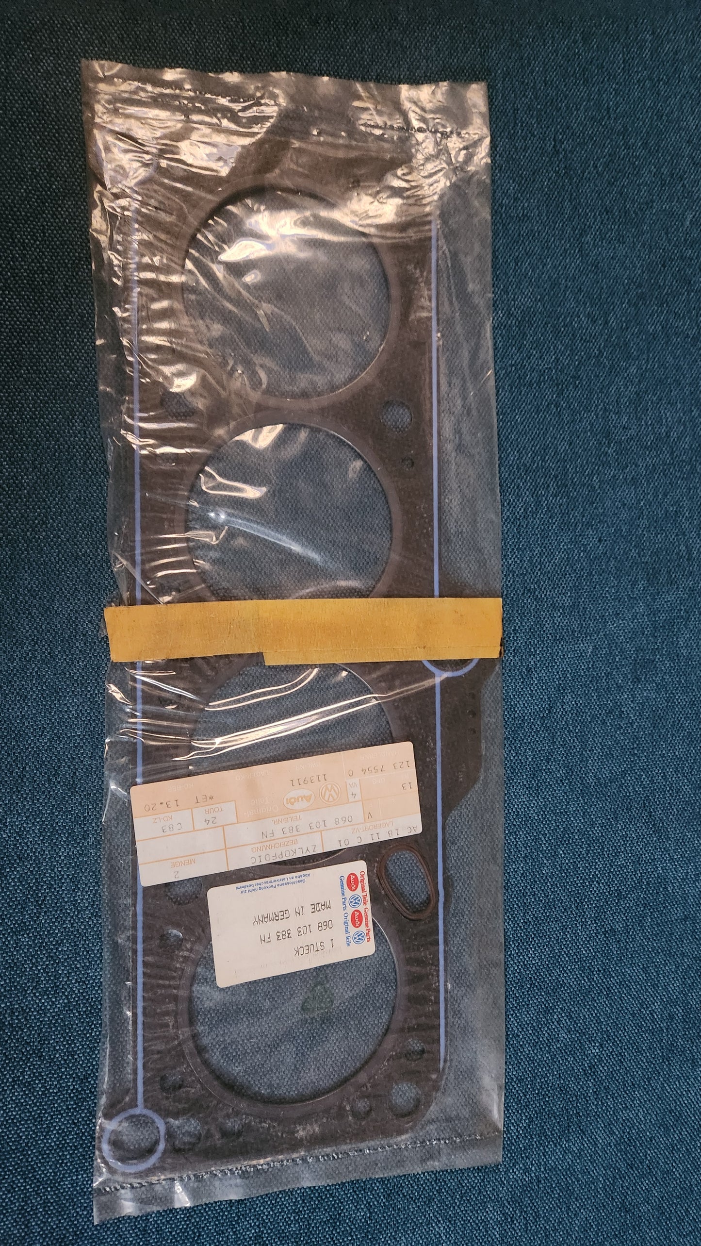 Zylinderkopfdichtung T3 Bus/Golf/Jetta/1/2/Caddy14D/Passat B2 1,6D/TD 3 Loch 068103383FN Nos F4