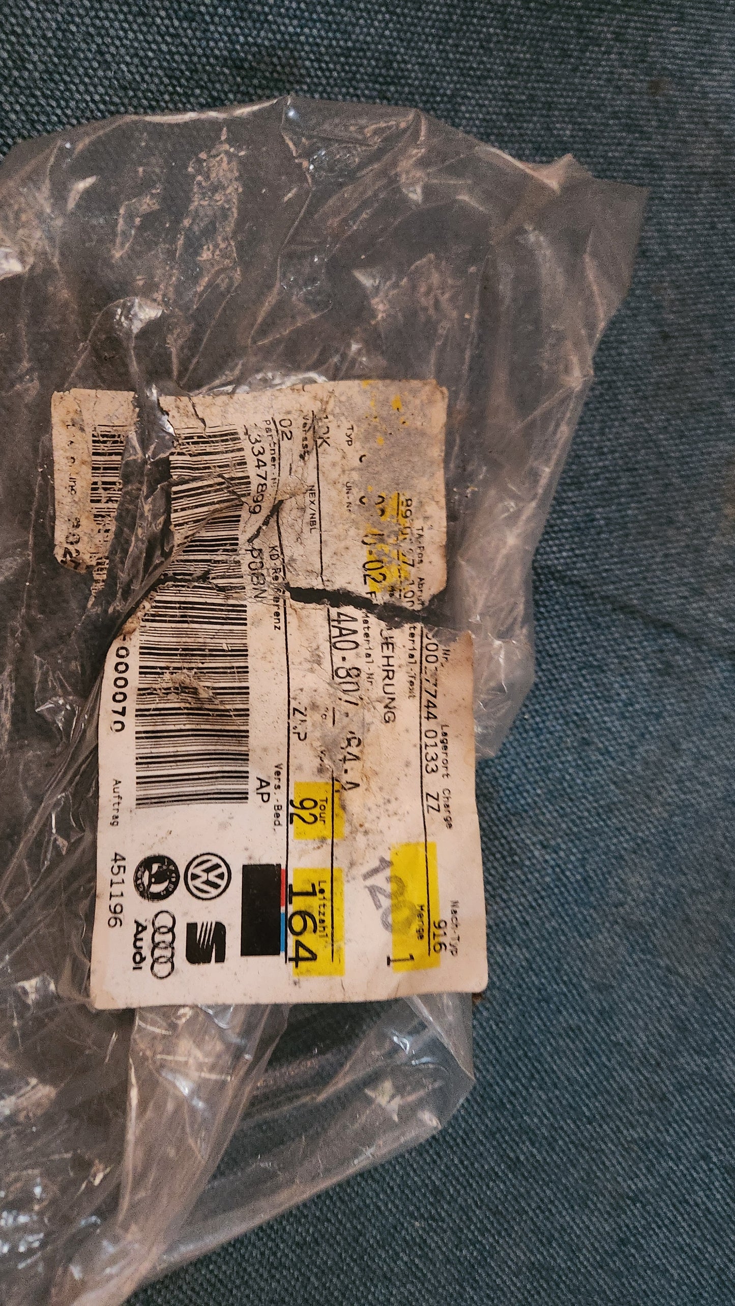 Audi 100 S4 C4 A6 Stoßstamgenhalter Rechts 4A0807284A Nos B3