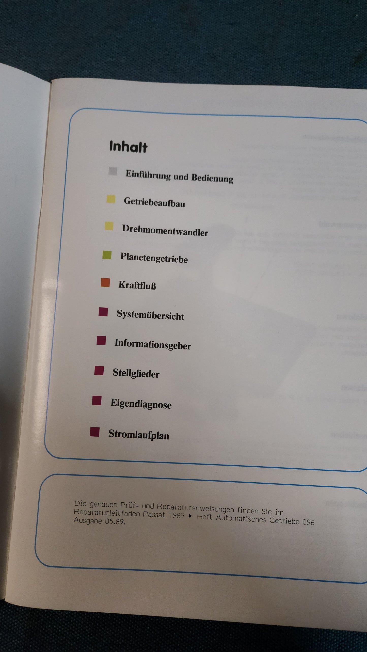 Automatisches Getriebe 4-Gang elektrohydraulisch gesteuert Selbststudienprogramm Nr.112 Werkstattheft