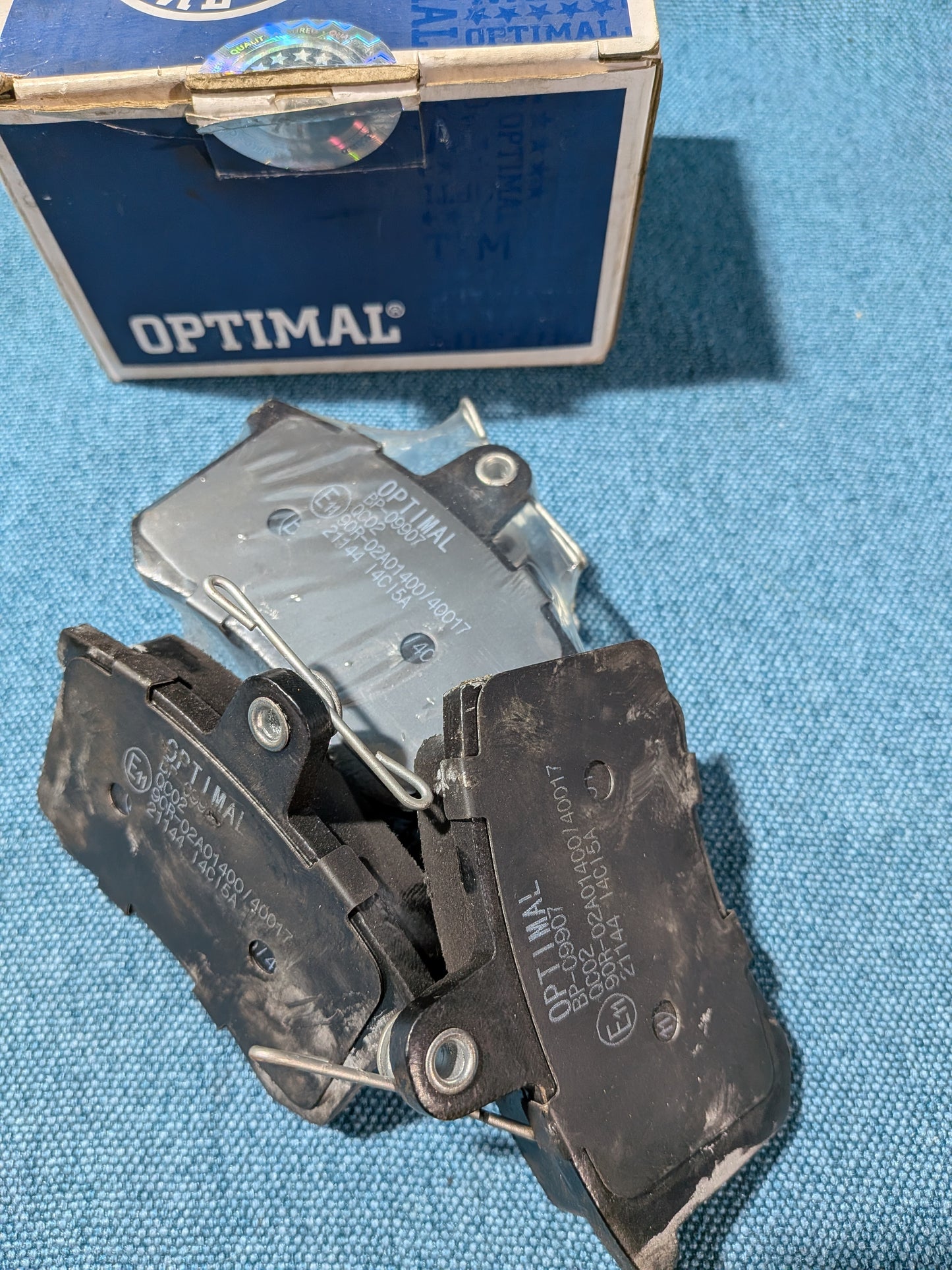 Brake Pads Optimal Golf/Jetta/2/3/4/Vento/Bora/New Beetle/Corrado/Passat/B2/B3/B4/Polo/6N/9N/Scirocco 2/Audi A4/B5/B6/B7/A6 C5/A8 4D2/TT 191698451 NOS/New A26