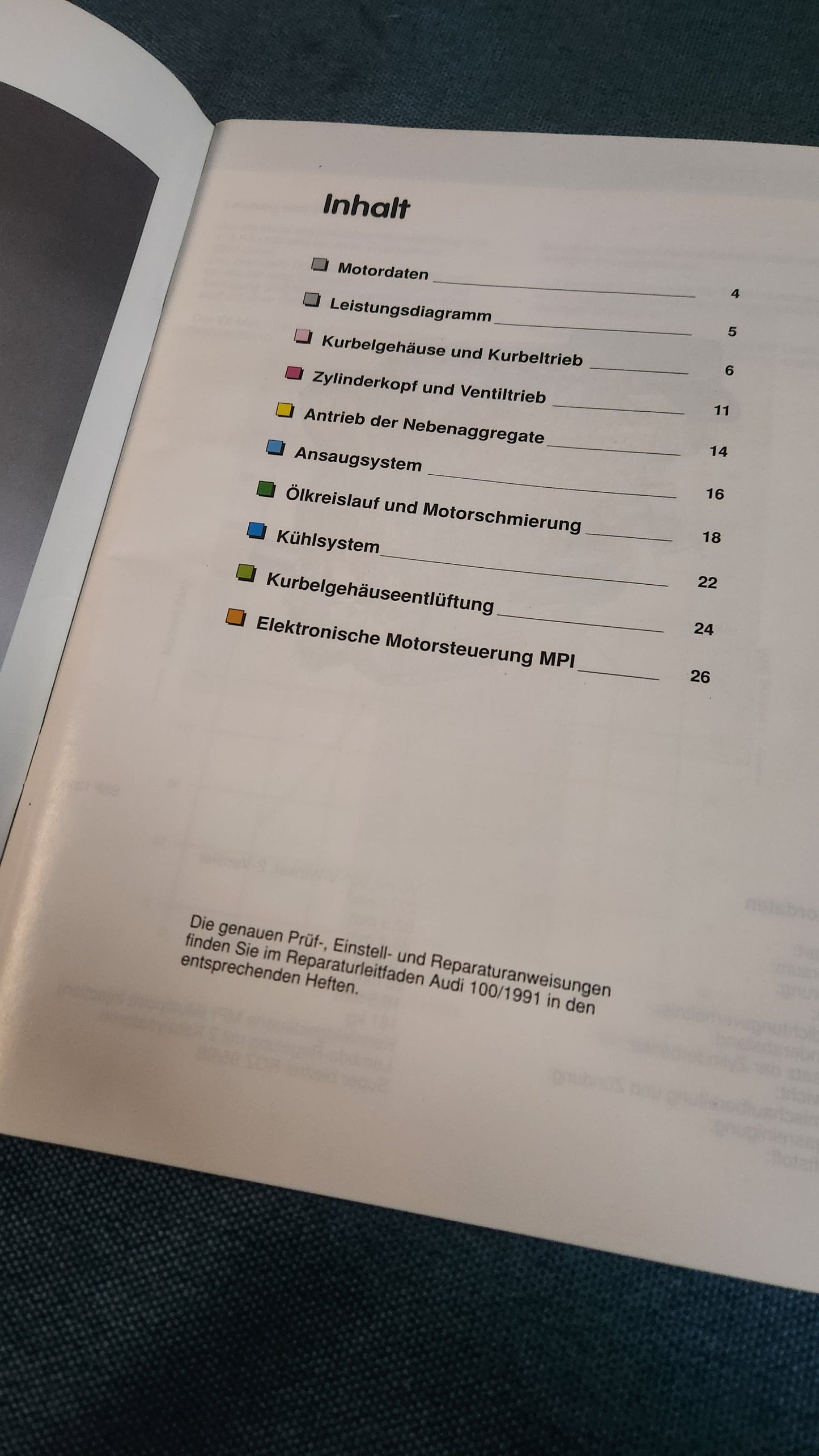 The Audi V6 engine self-study program No. 128 repair manual workshop manual