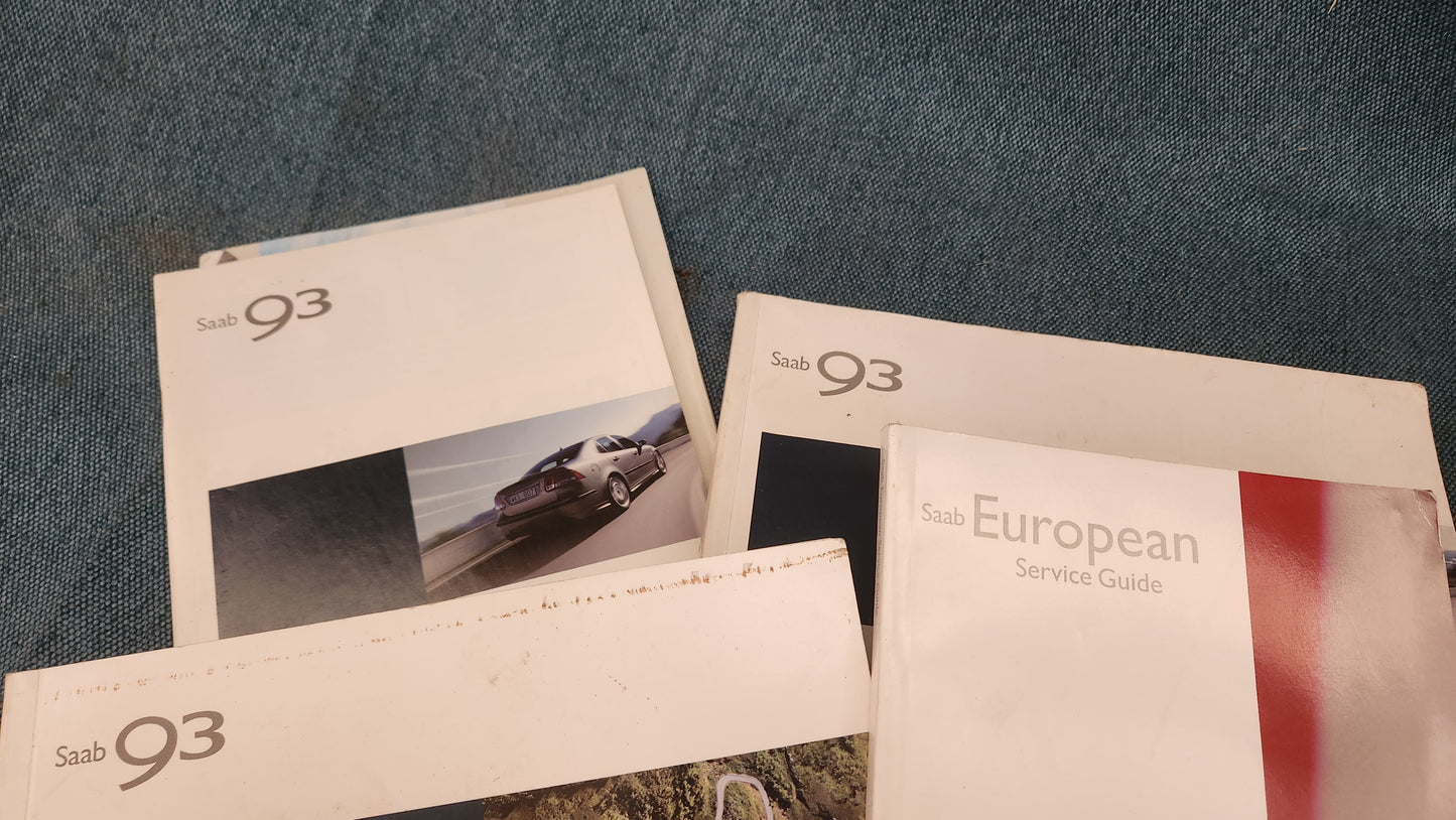 Saab 93 Bordbuch Bordmappe Handbuch Betriebsanleitung Gebraucht B3