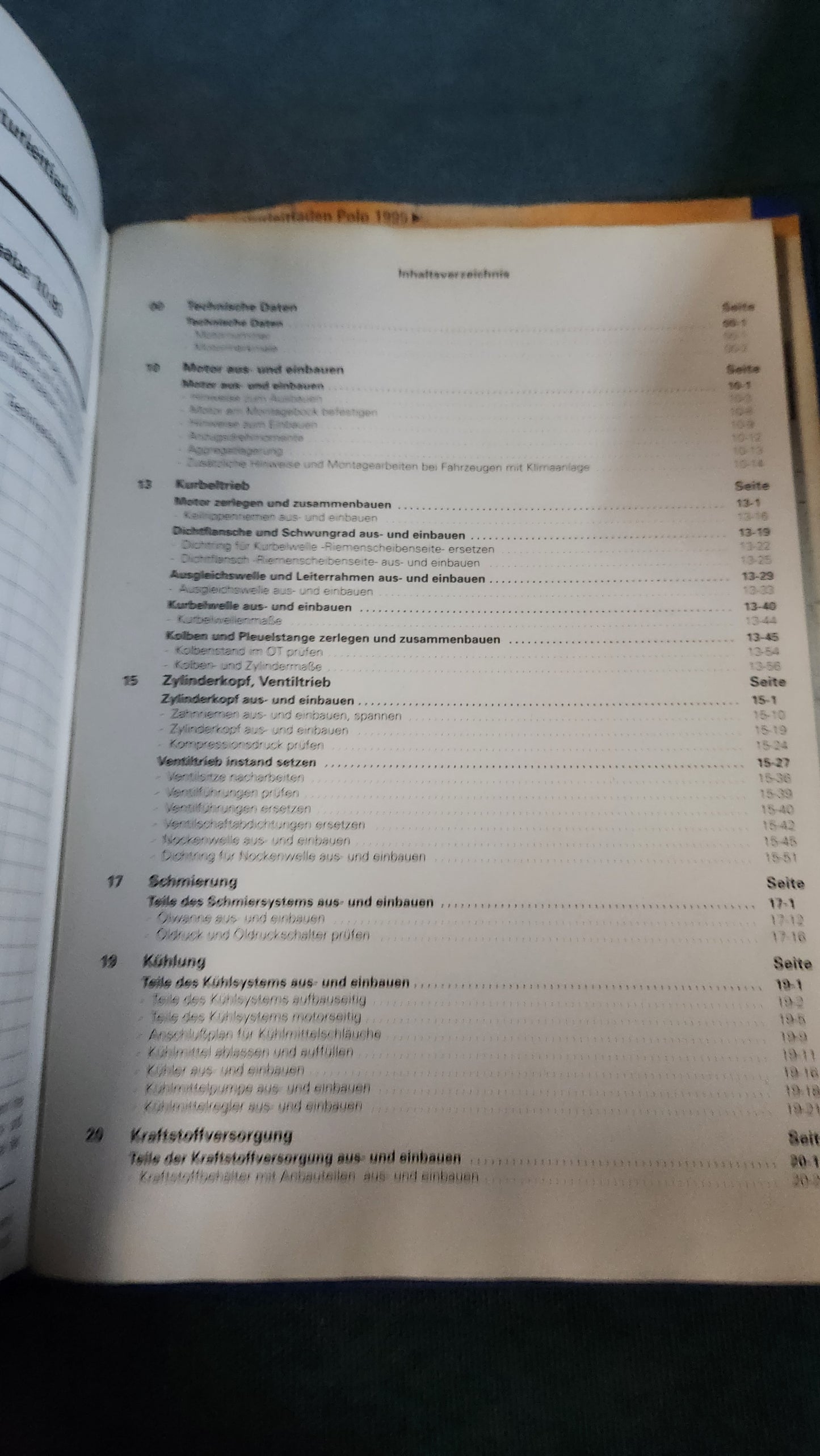 Polo 6N AMF Motor Reparaturleitfaden Werkstattbuch