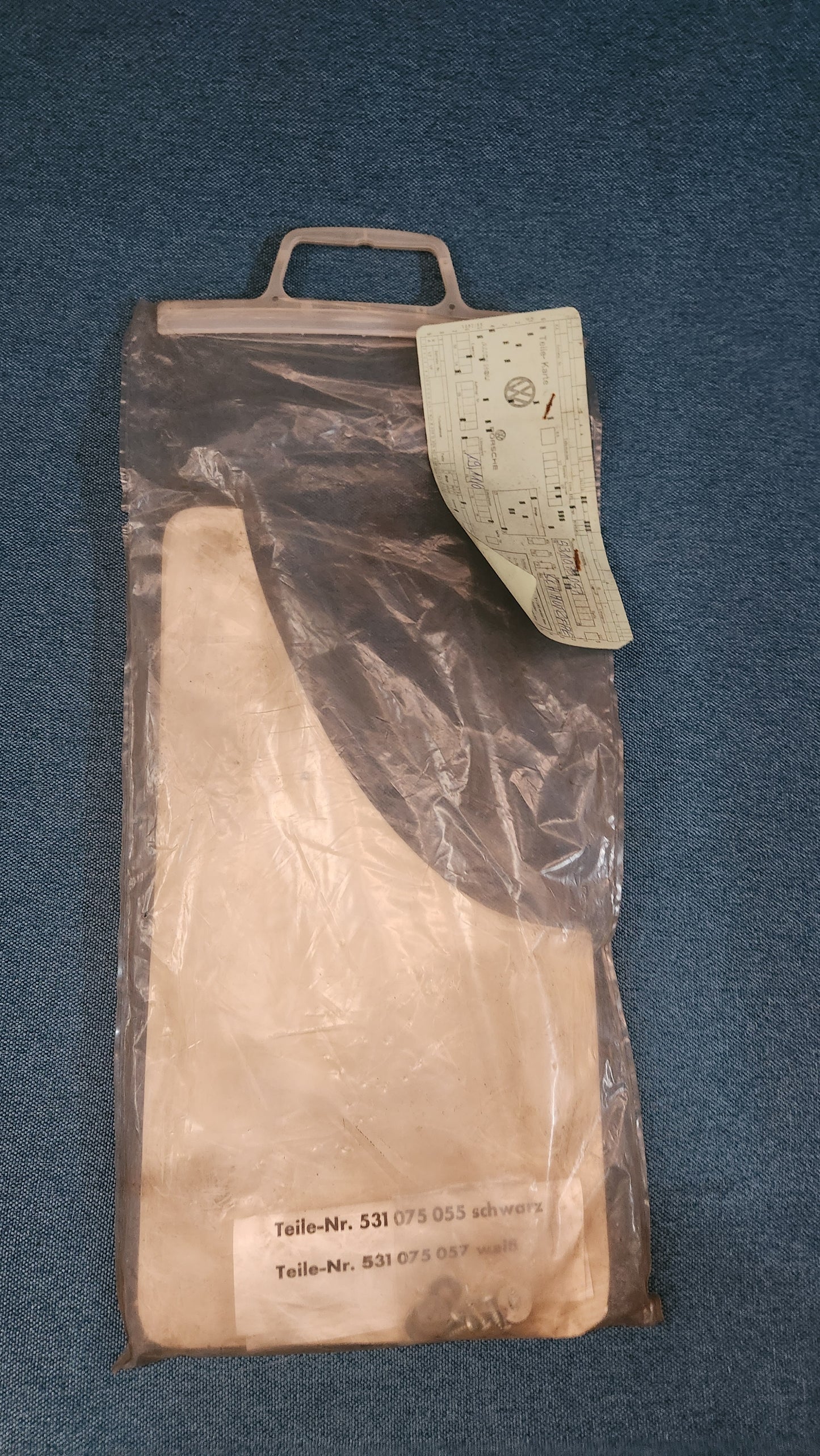 Schmutzfänger Weiß Hinten Golf/Jetta/Scirocco/1/Caddy14D/Passat/Audi80/B1 531075055 Nos K5