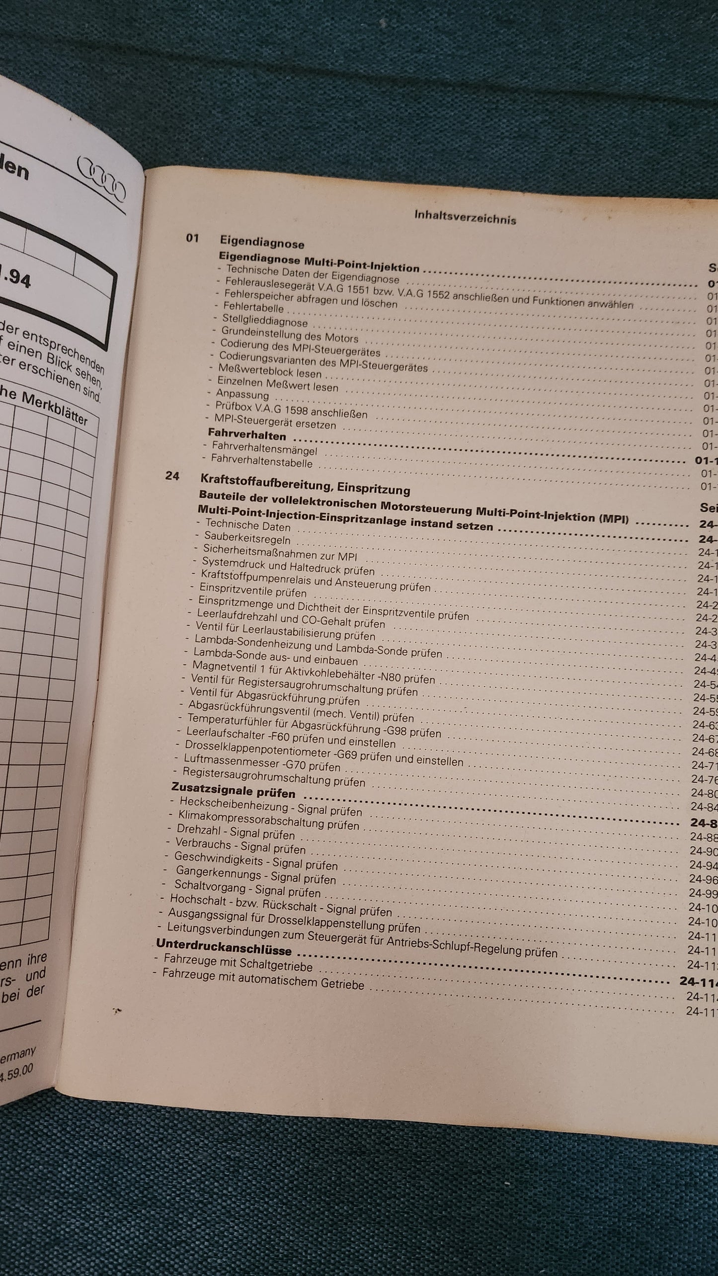 Audi A4 B5 AAH Reparaturleitfaden Werkstattbuch
