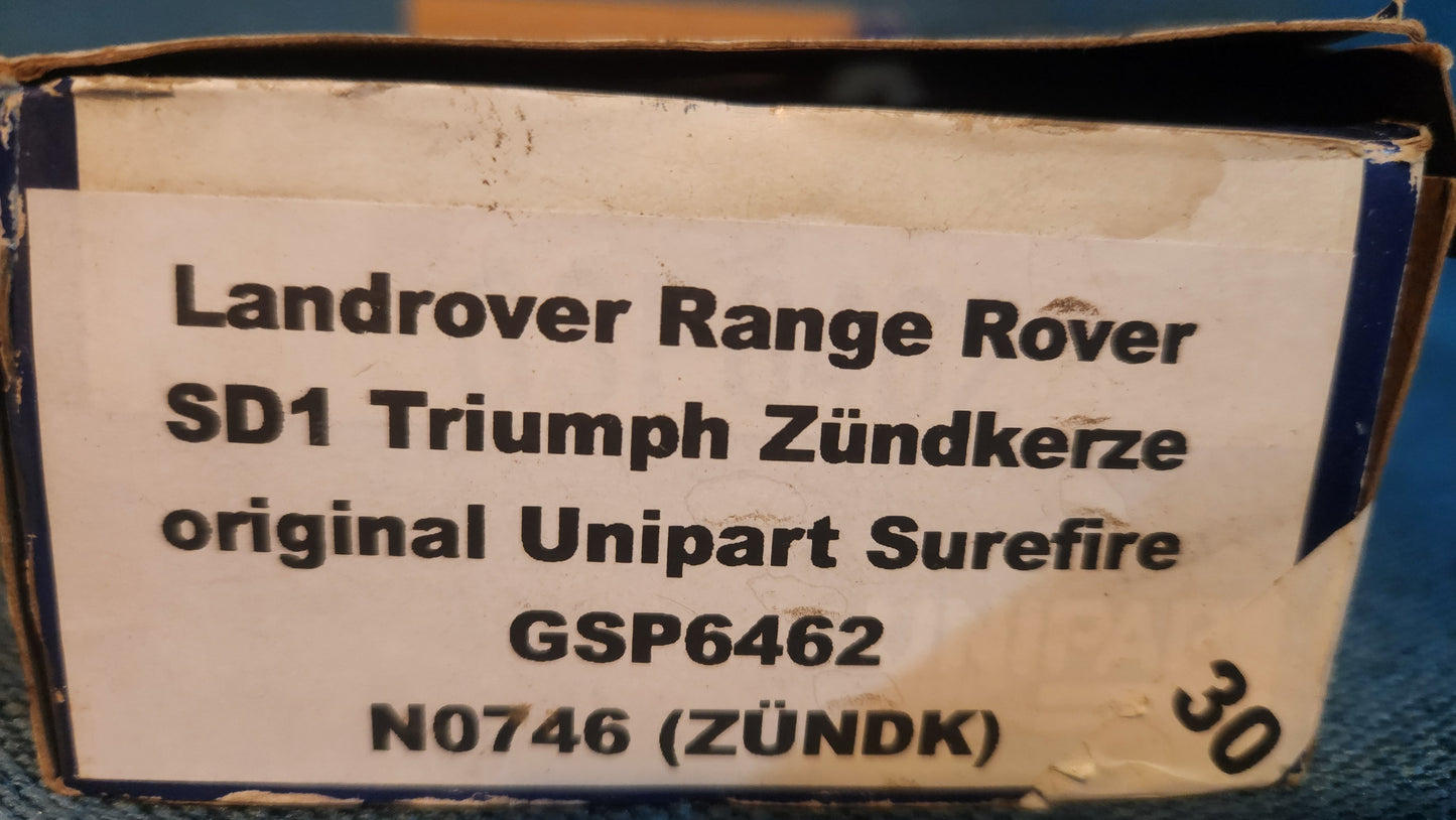 GSP6462 Zündkerze Rover Range Rover Triumph Landrover SD1 Unipart Nos A2