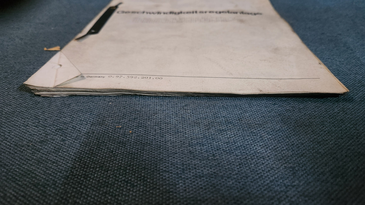 Audi 100 C2 Geschwindigkeitsregelanlage Reparaturleitfaden Werkstattbuch