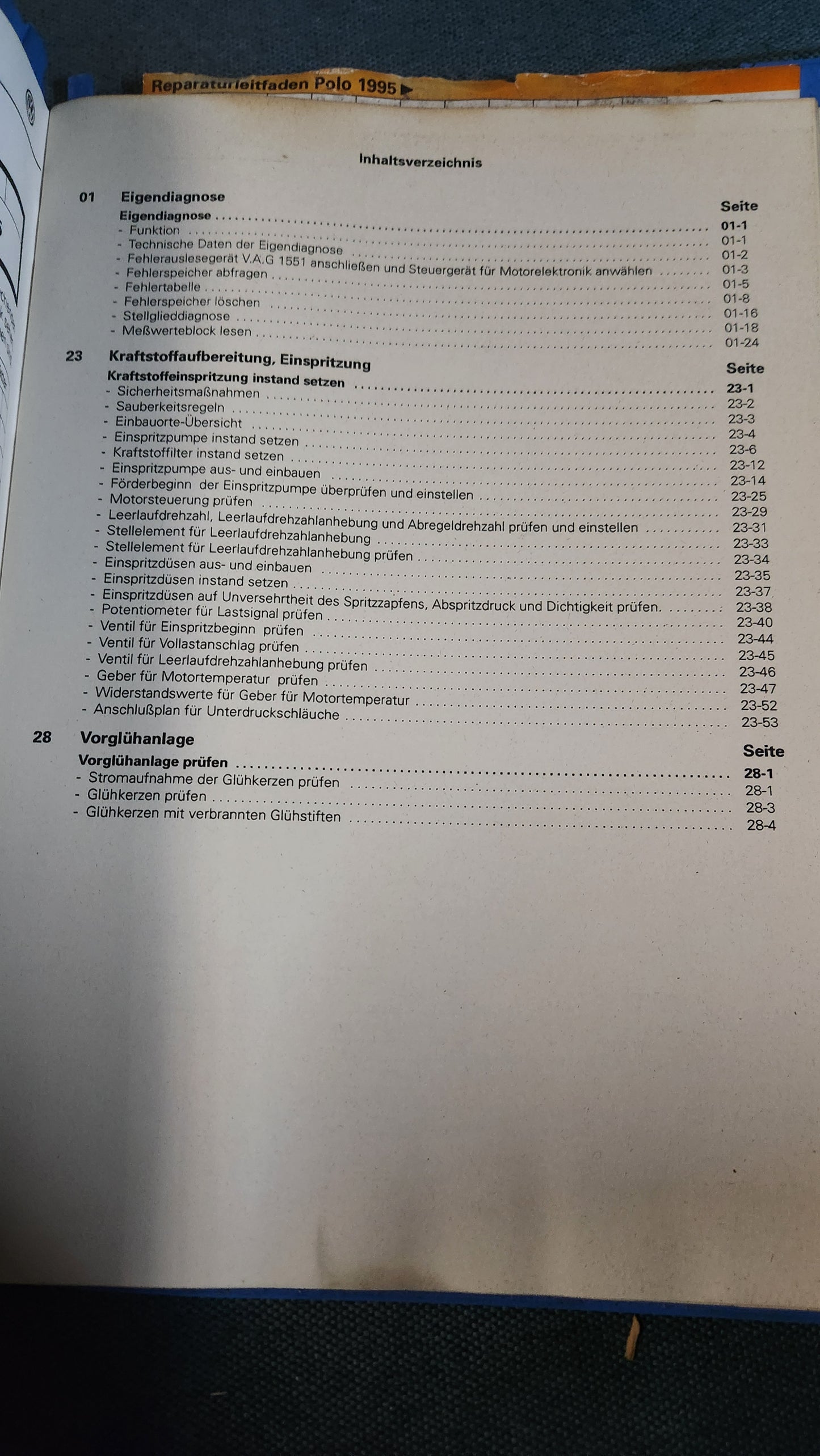 Polo 6N AEF Motor Reparaturleitfaden Werkstattbuch
