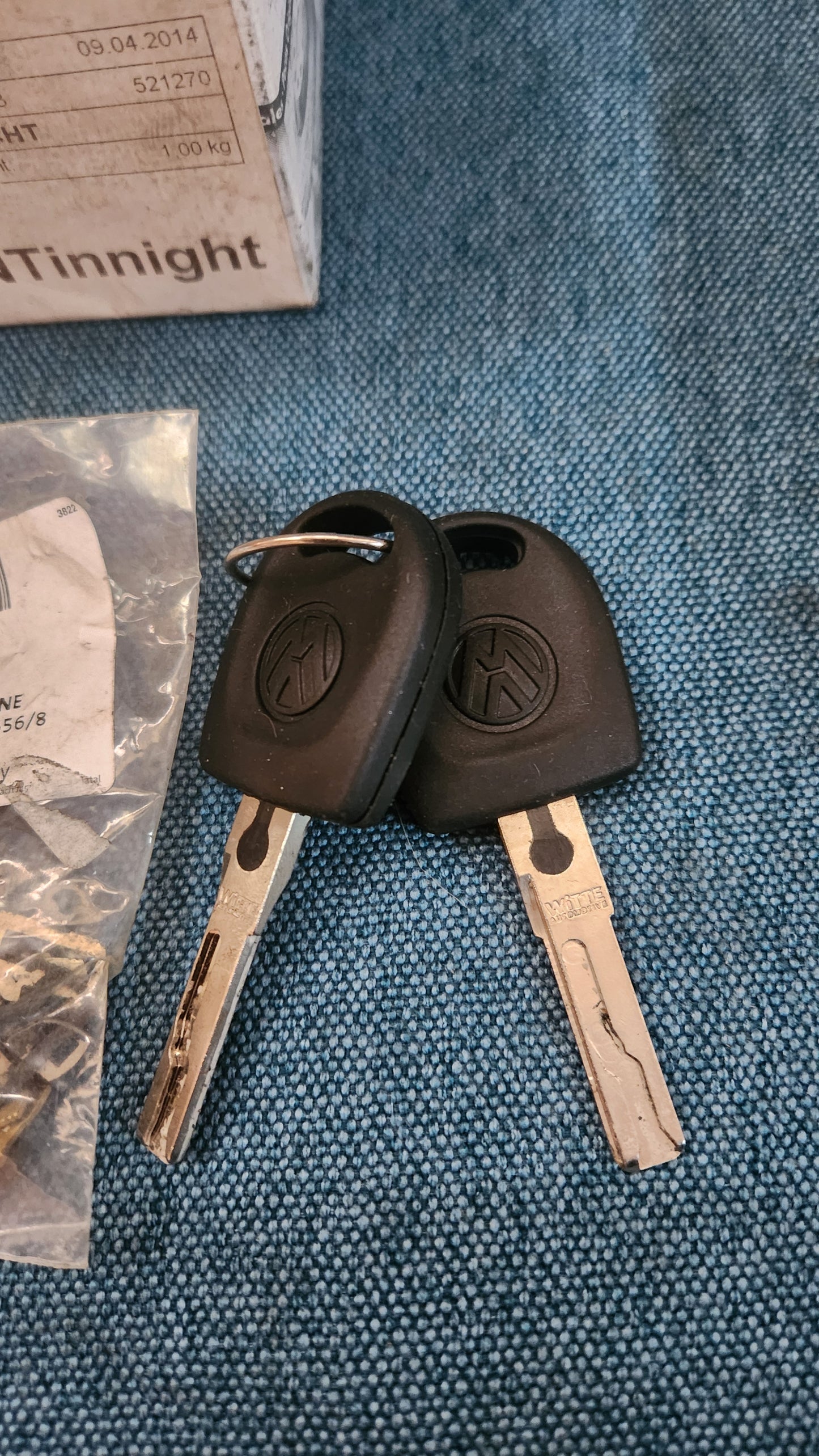 Key set Polo 6N 6N0898105A Nos G8