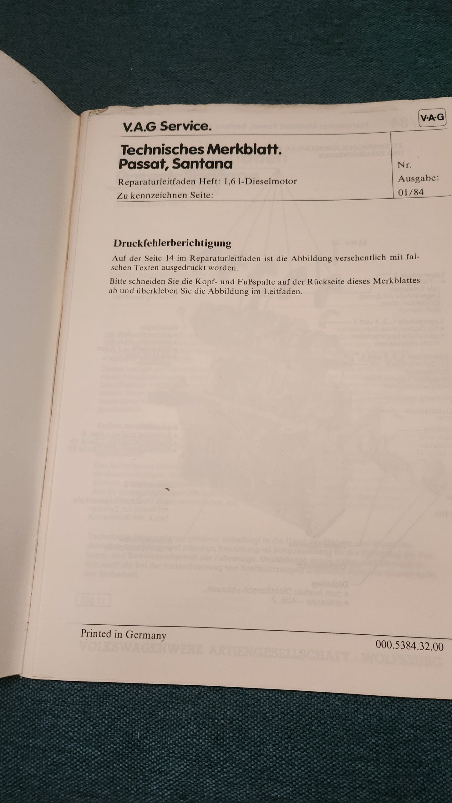 Passat B1 Santana Repair Manual Workshop Manual