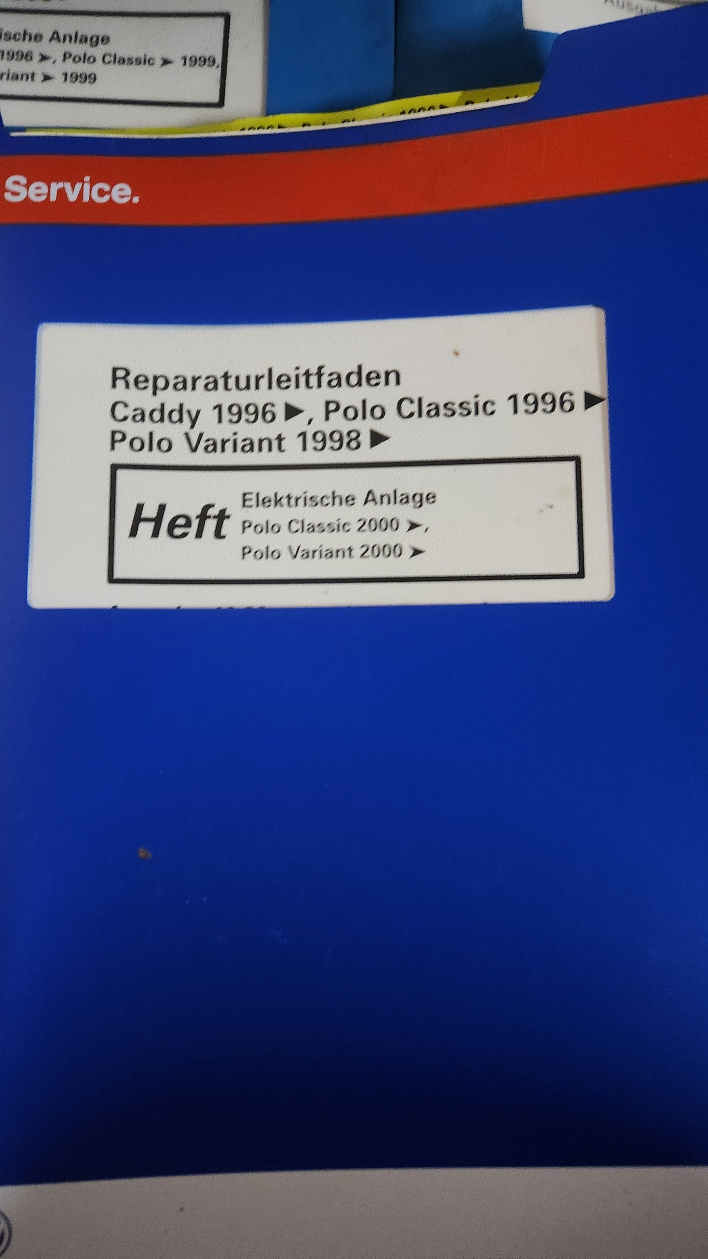 Polo 6N Caddy 9KV Reparaturleitfaden Werkstattbuch