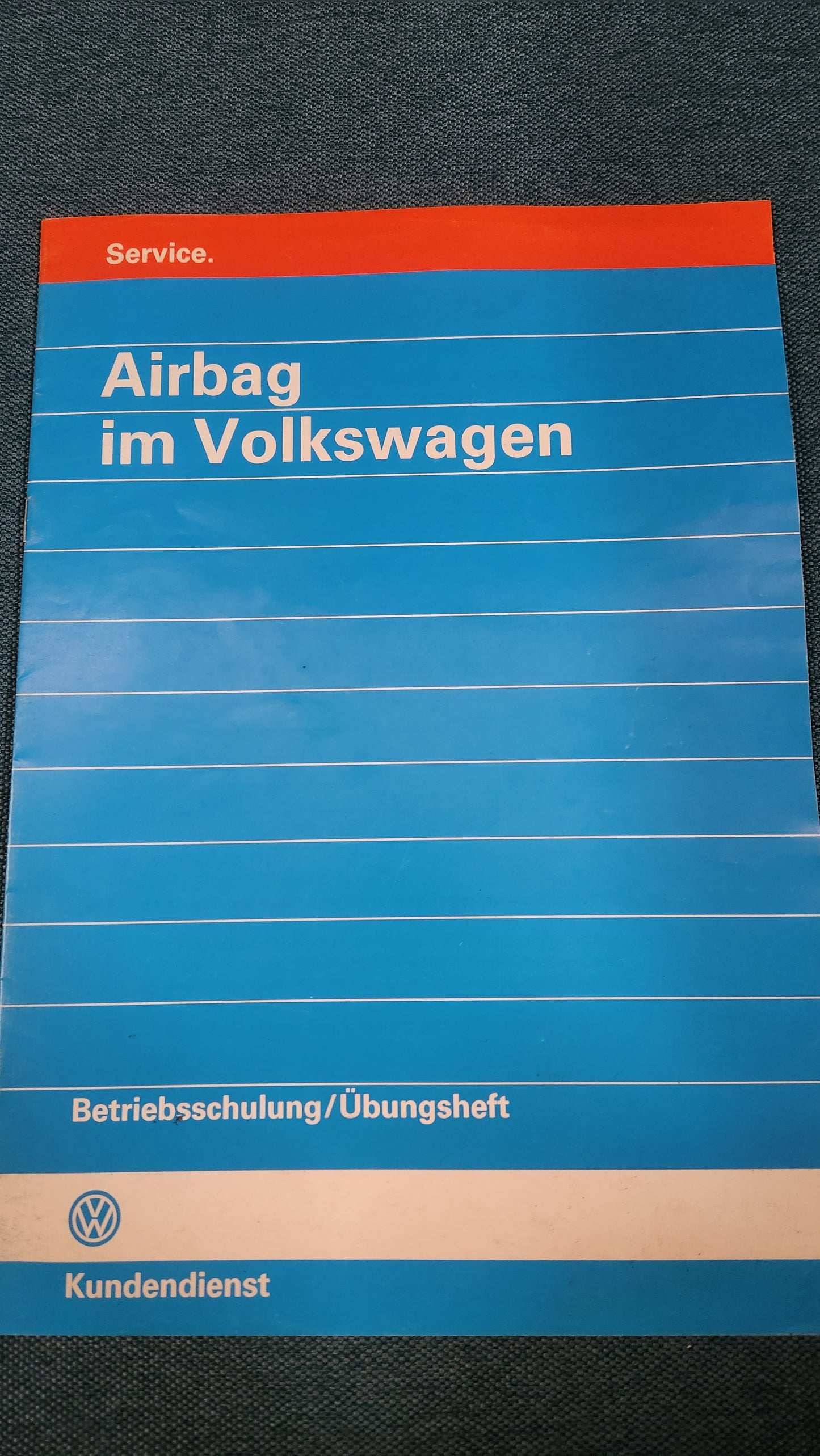 Airbag im Volkswagen Betriebsschulung Übungsheft Werkstattbuch