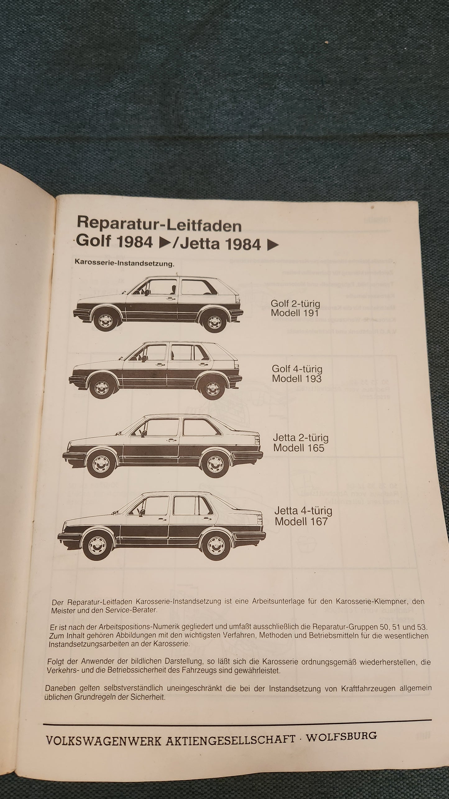Golf 2 Jetta 2 Karosserie Instandsetzung Reparaturleitfaden Werkstattbuch