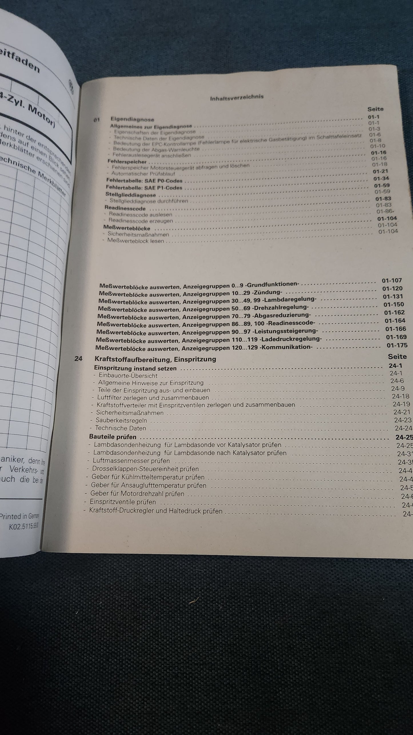 Golf 4 ARZ AUM Motor Reparaturleitfaden Werkstattbuch