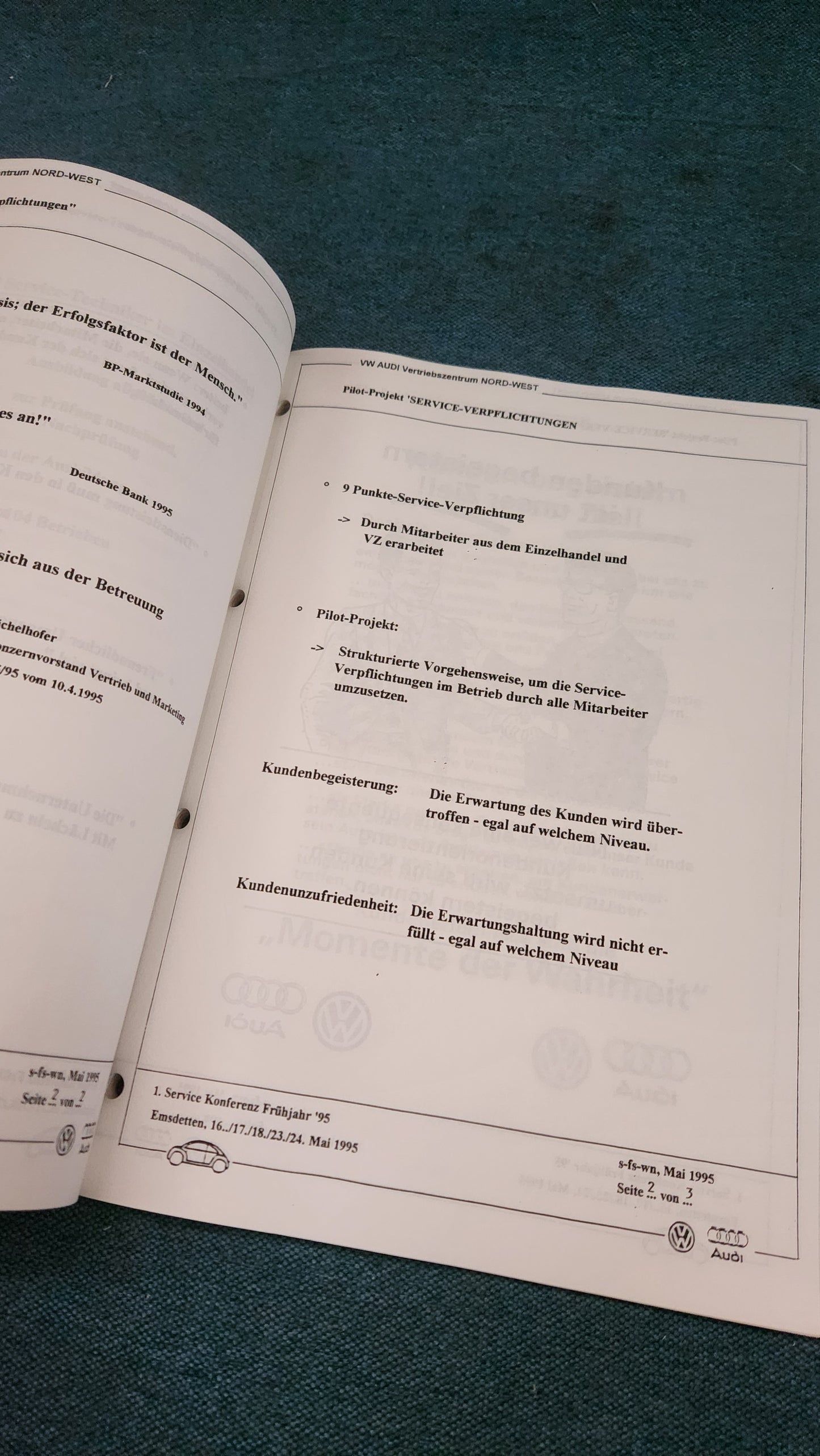 Service Konferenz Werkstattbuch