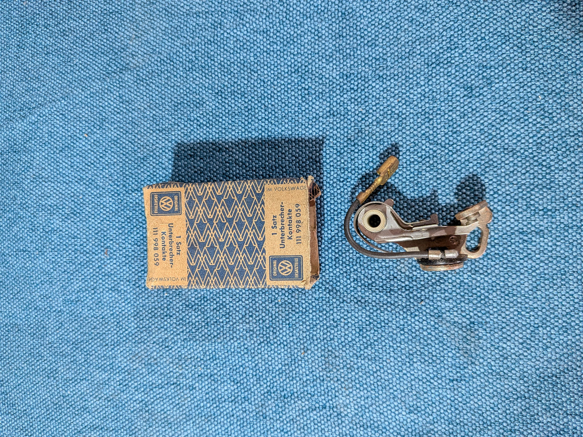 Unterbrecherkontakt Käfer/T1/T2 Bus/Karmann Ghia 111998059 NOS I9