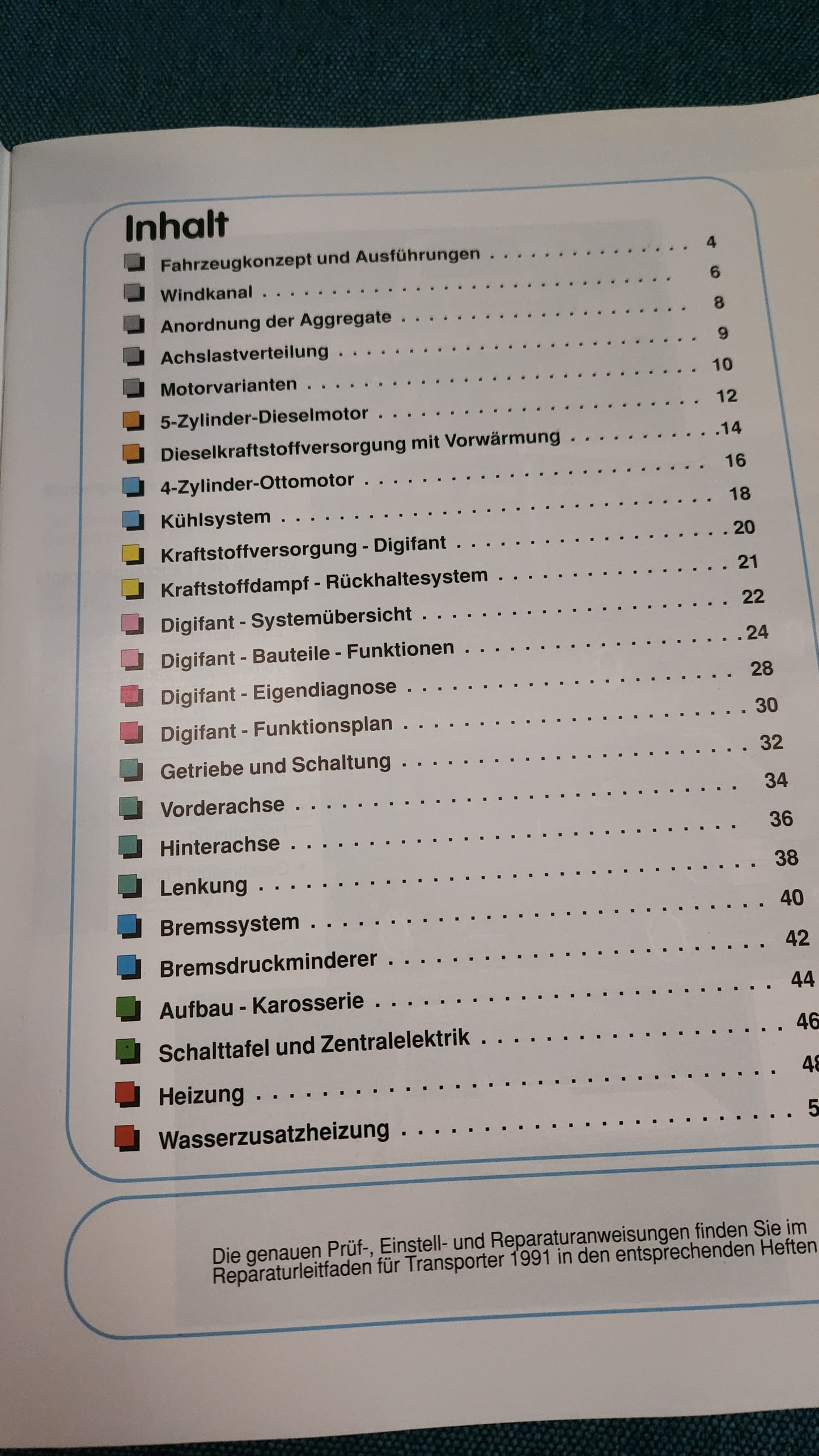 Der neue Volkswagen T4 Transporter und Caravelle 1991 Selbststudienpogramm Nr. 129 Werkstattbuch Reparaturleitfaden