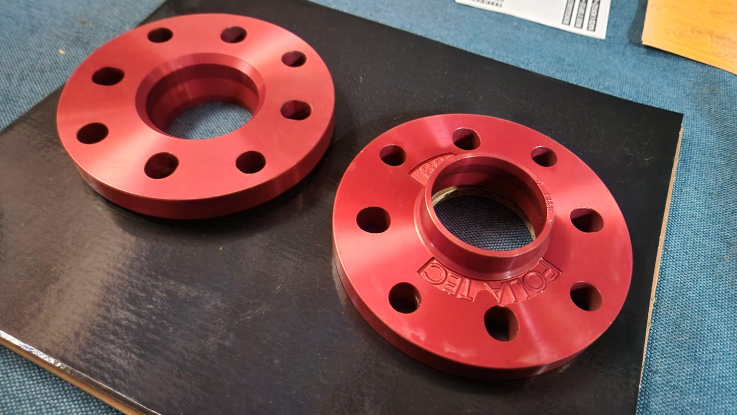 Folia Tec Distanzscheiben Alu Rot Spurplatten Verbreiterung 56mm Honda Civic Kia Rover Mitsubishi Tuning 41111 A1