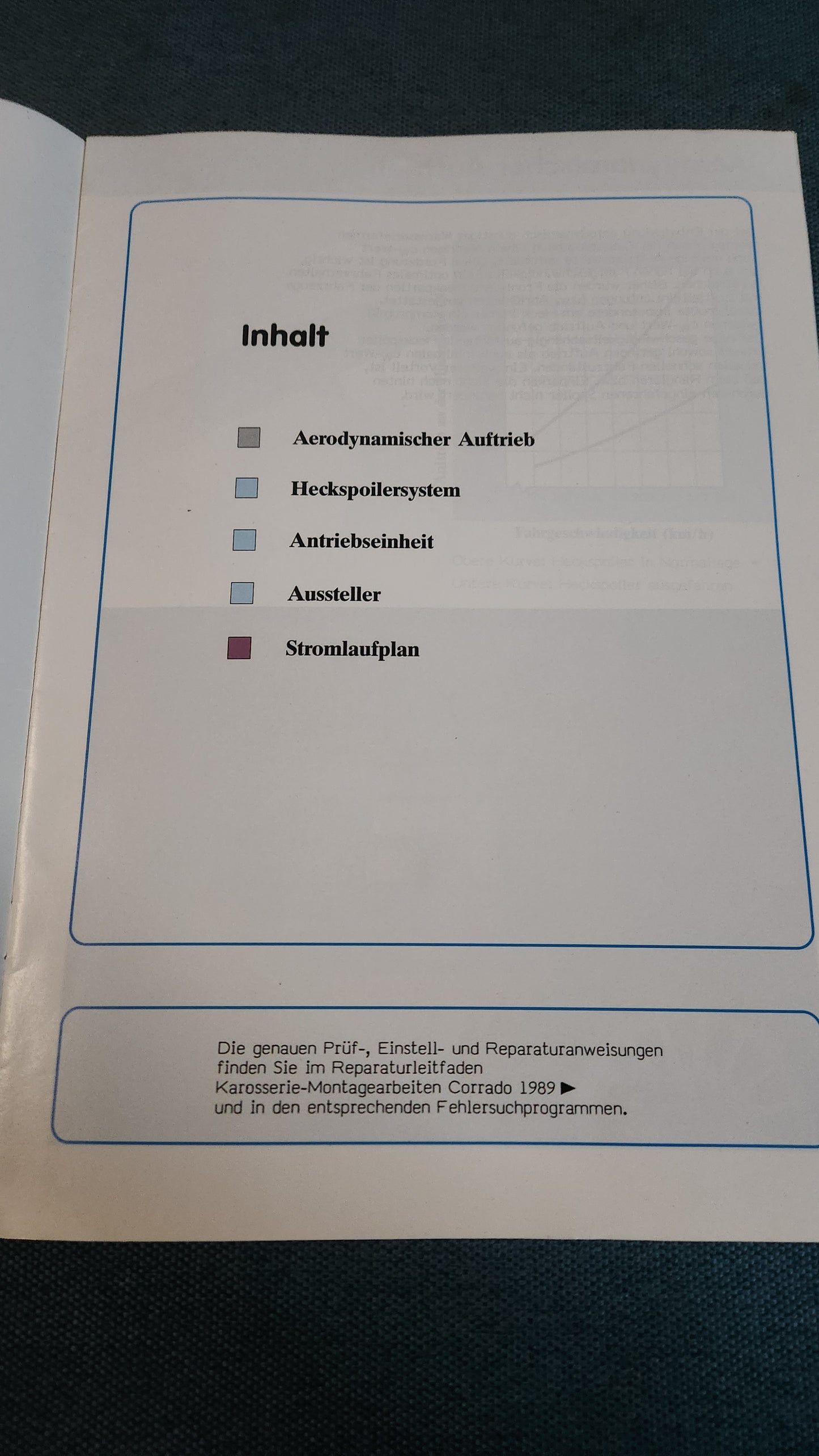 Speed-dependent extending rear spoiler in the Corrado self-study program no. 101 repair manual workshop book