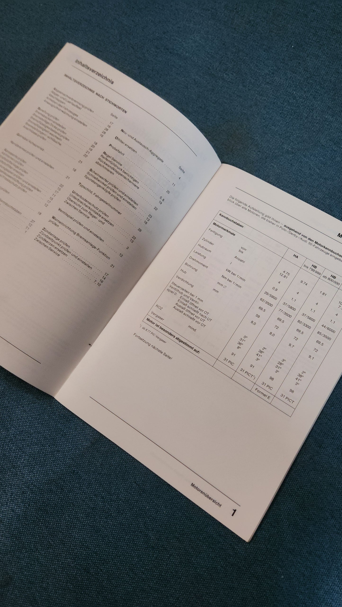 Polo Audi 50 Derby Reparaturleitfaden Werkstattbuch