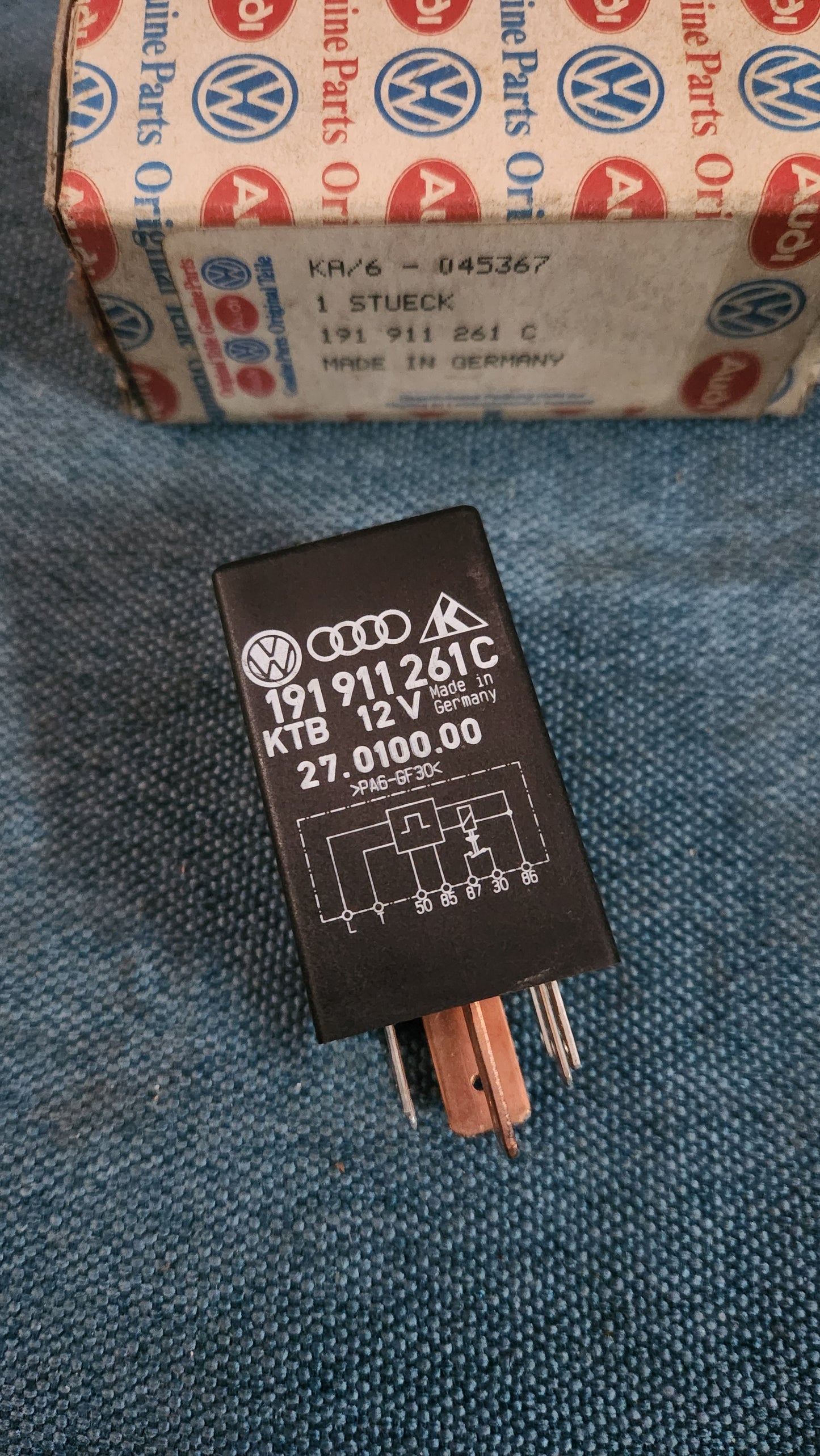 Glührelais Golf/Jetta2/T4 191911261C Nos J5