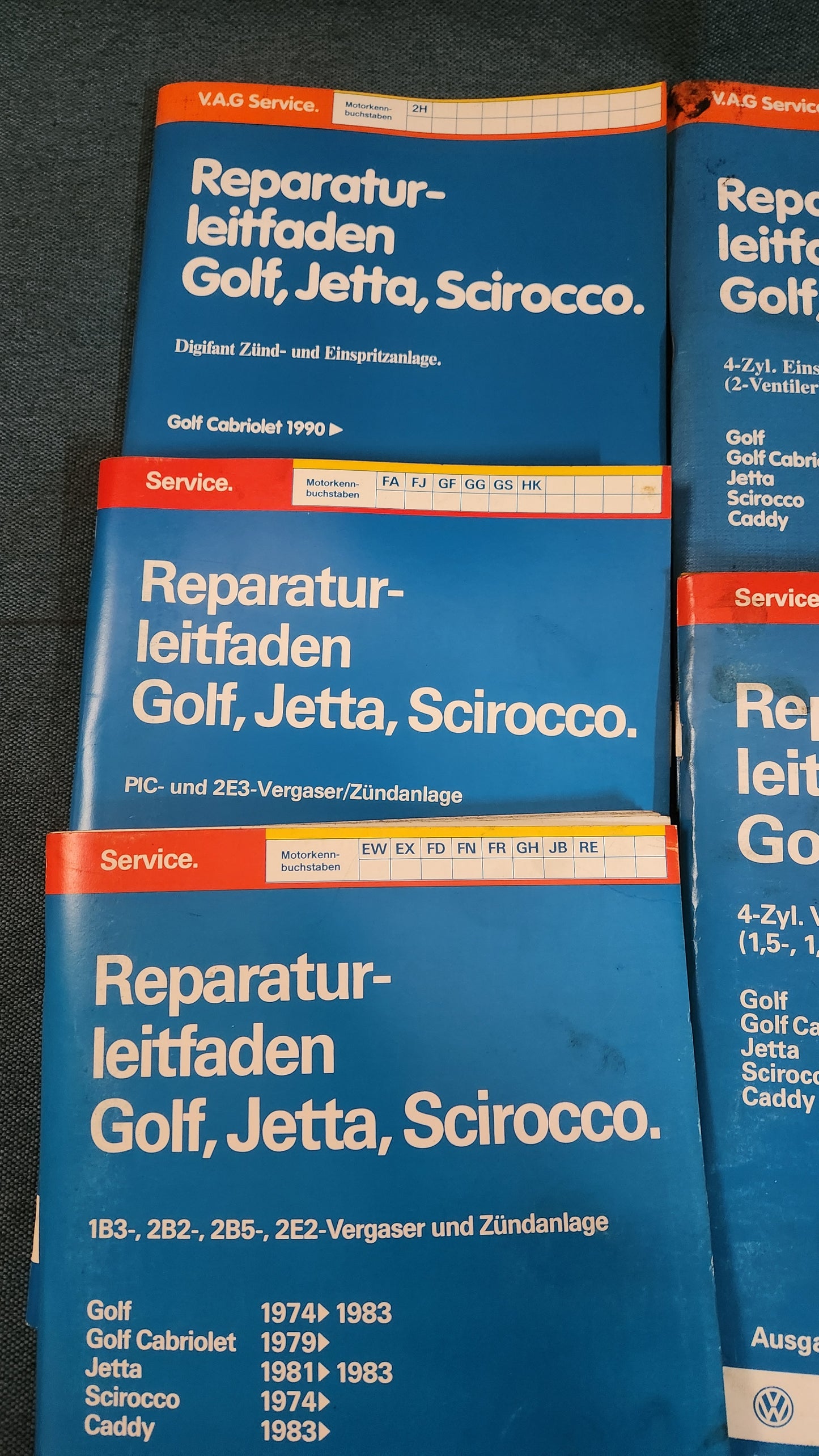 Golf 1 / Cabrio Jetta 1 Scirocco 1/2 Reparaturleitfaden Werkstattbuch