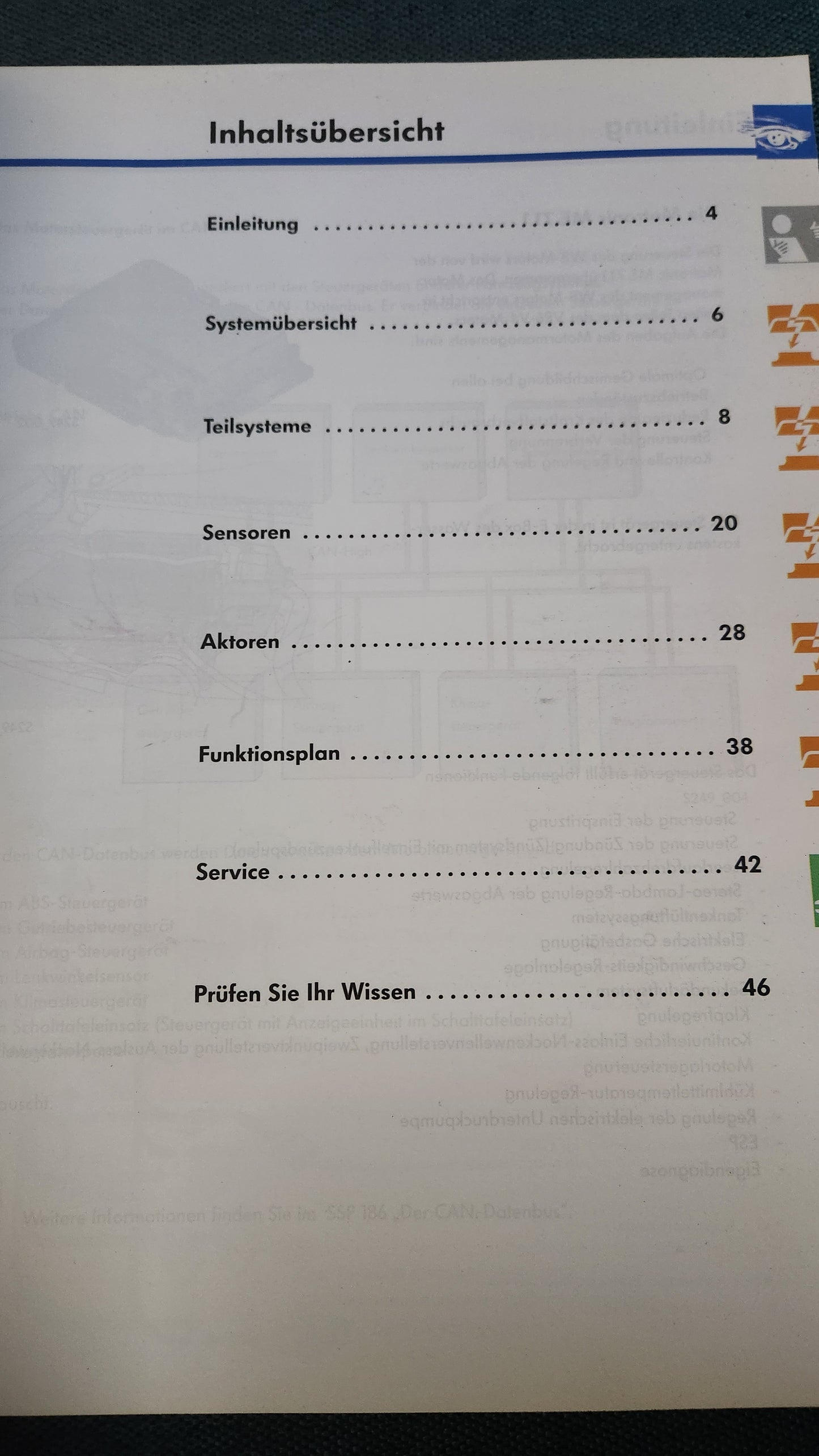 Das Motormanagment des W8-Motors im Passat 3B/BG Selbststudienpogramm Nr. 249 Reparaturleitfaden Werkstattbuch