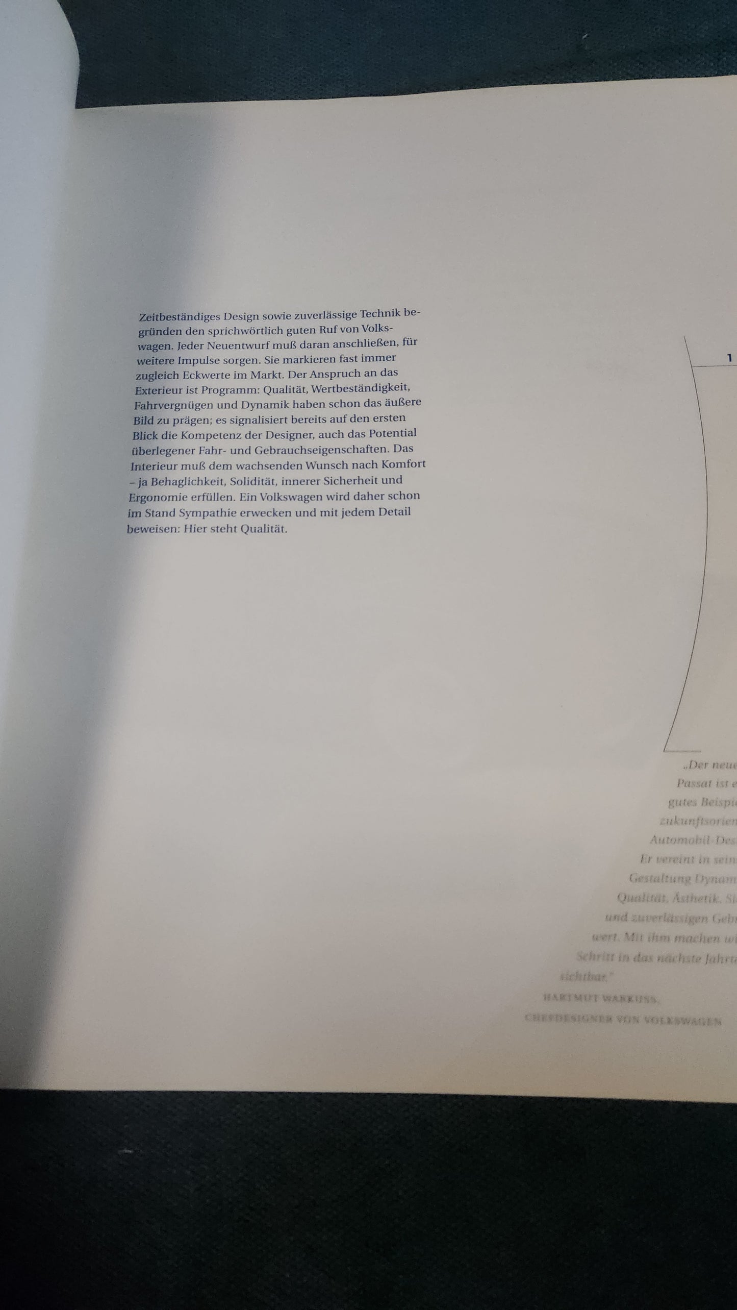 Passat 3B B5 Volkswagen Design Prospekt Heft Buch