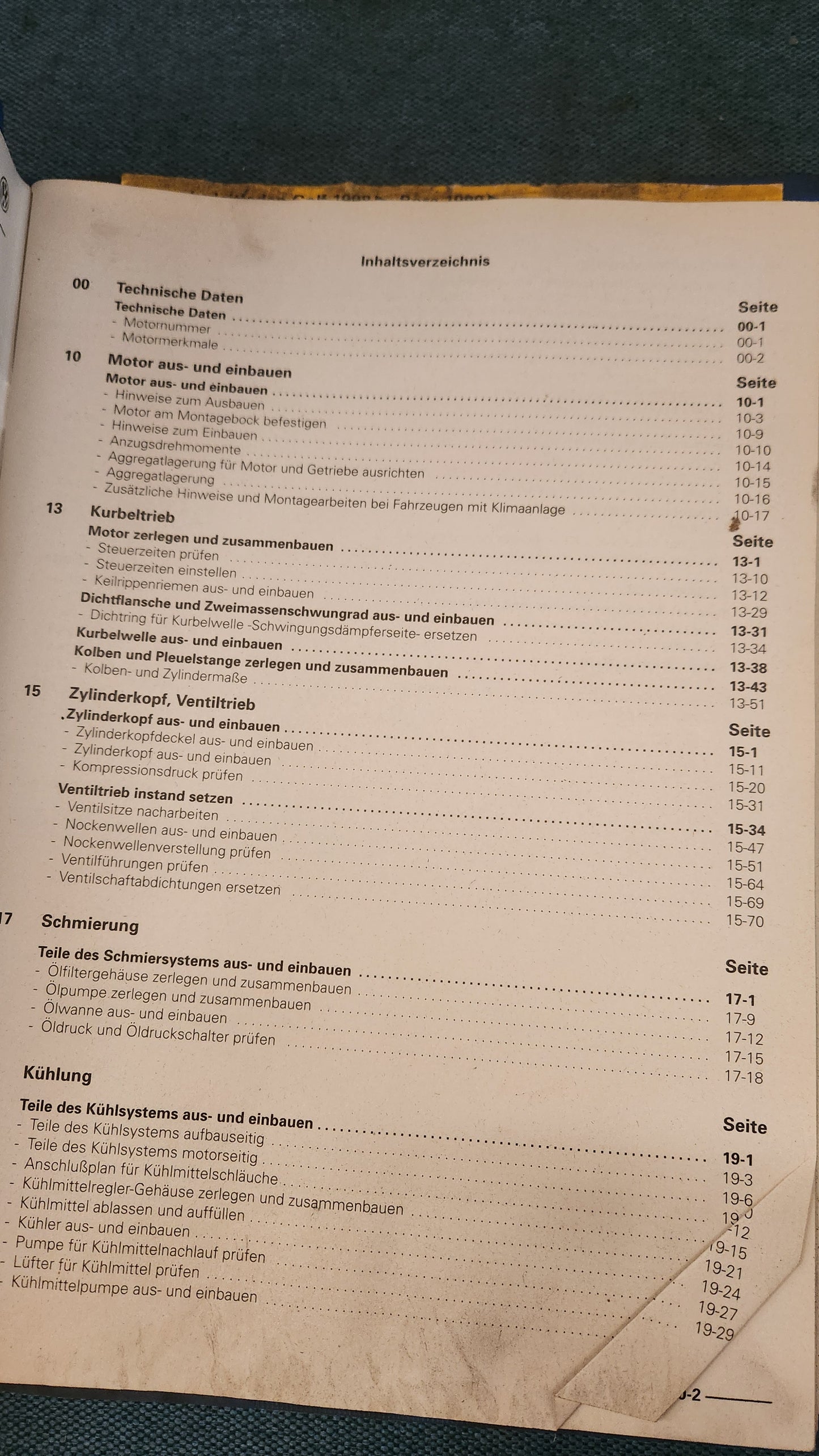 Golf 4 Bora AQP Engine Repair Manual Workshop Manual