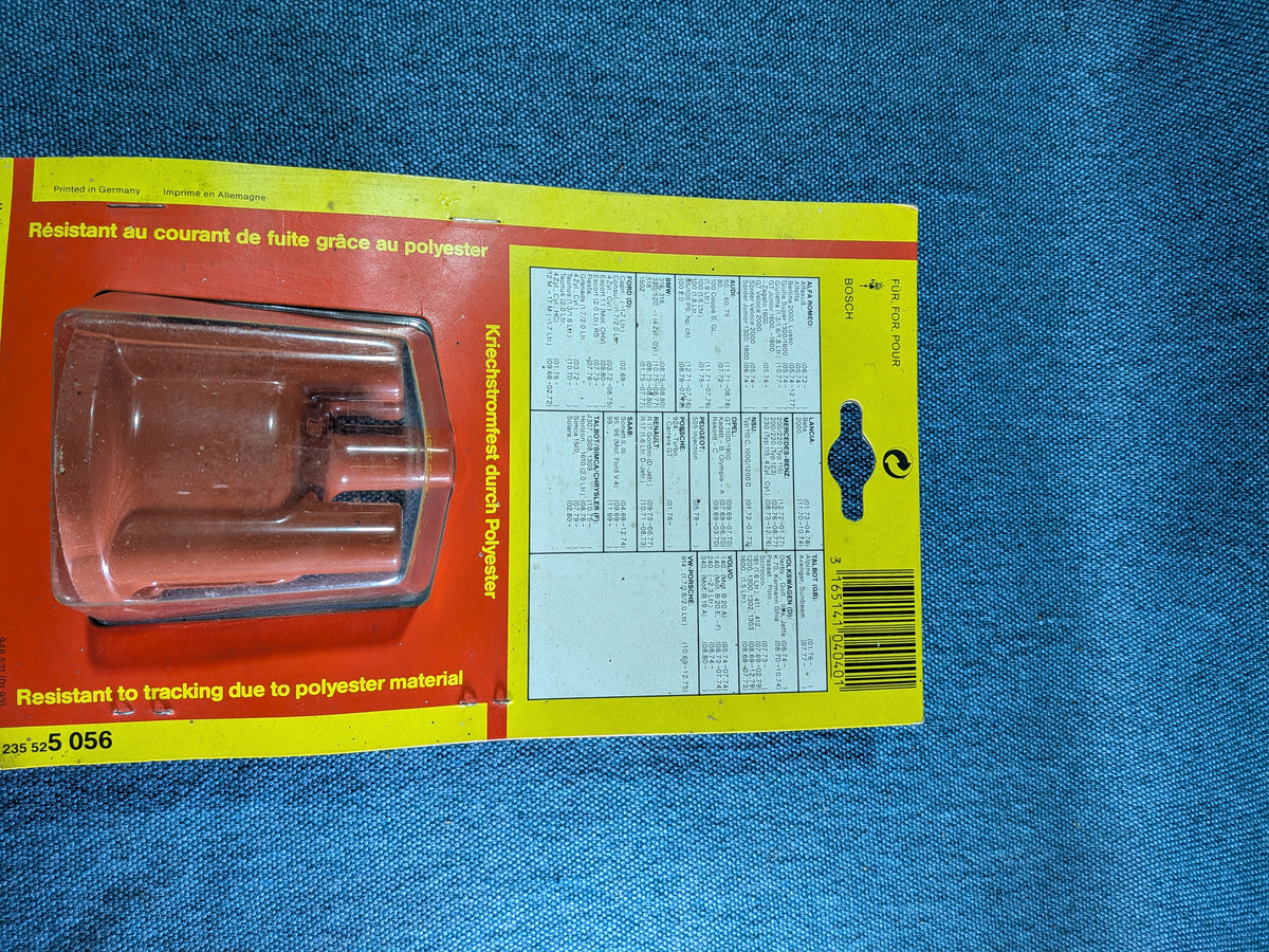 Distributor Cap Bosch 1235525056 Golf/Jetta/1/Iltis/Derby/Karmann Ghia/Kübelwagen/Beetle/Scirocco1/Porsche 914/Mercedes W115/Audi 50/80 B1/100/200/C1/C2 NOS/New B10