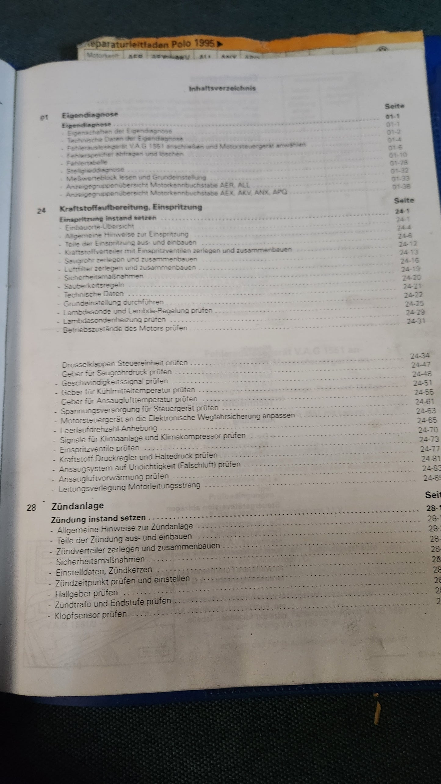 Polo 6N AER AEX AKV ALL ANX APQ Motor Reparaturleitfaden Werkstattbuch