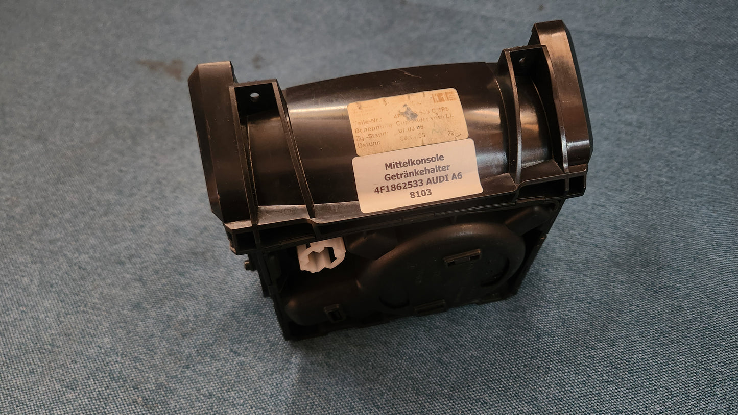 Audi A6 C6 Getränkehalter Wurzelholzoptik 4F1862533 Gebraucht A2