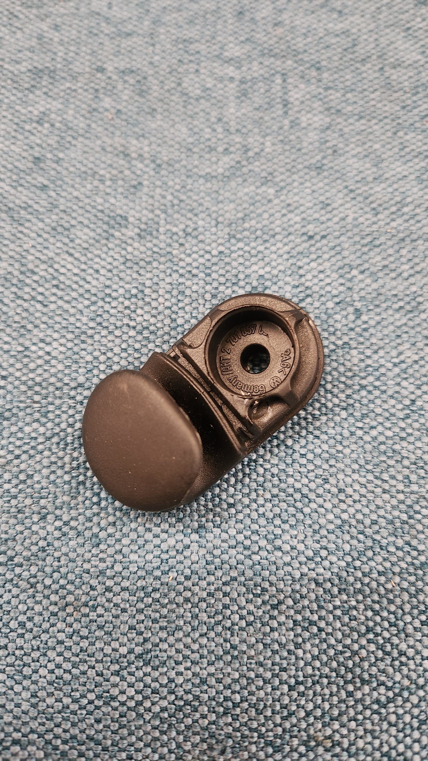 Coat hook Satin black T4/T5 Bus 701857629B Nos L5