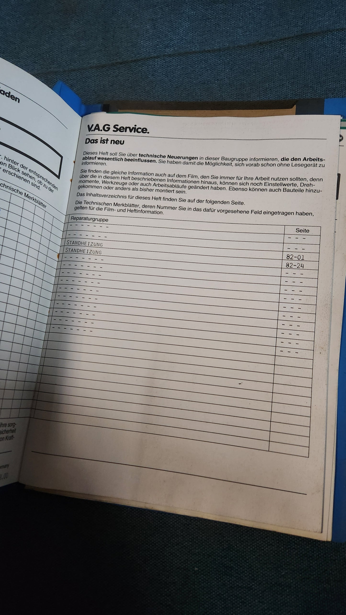 Audi 100/200 C3 Heizung Klima Reparaturleitfaden Werkstattbuch