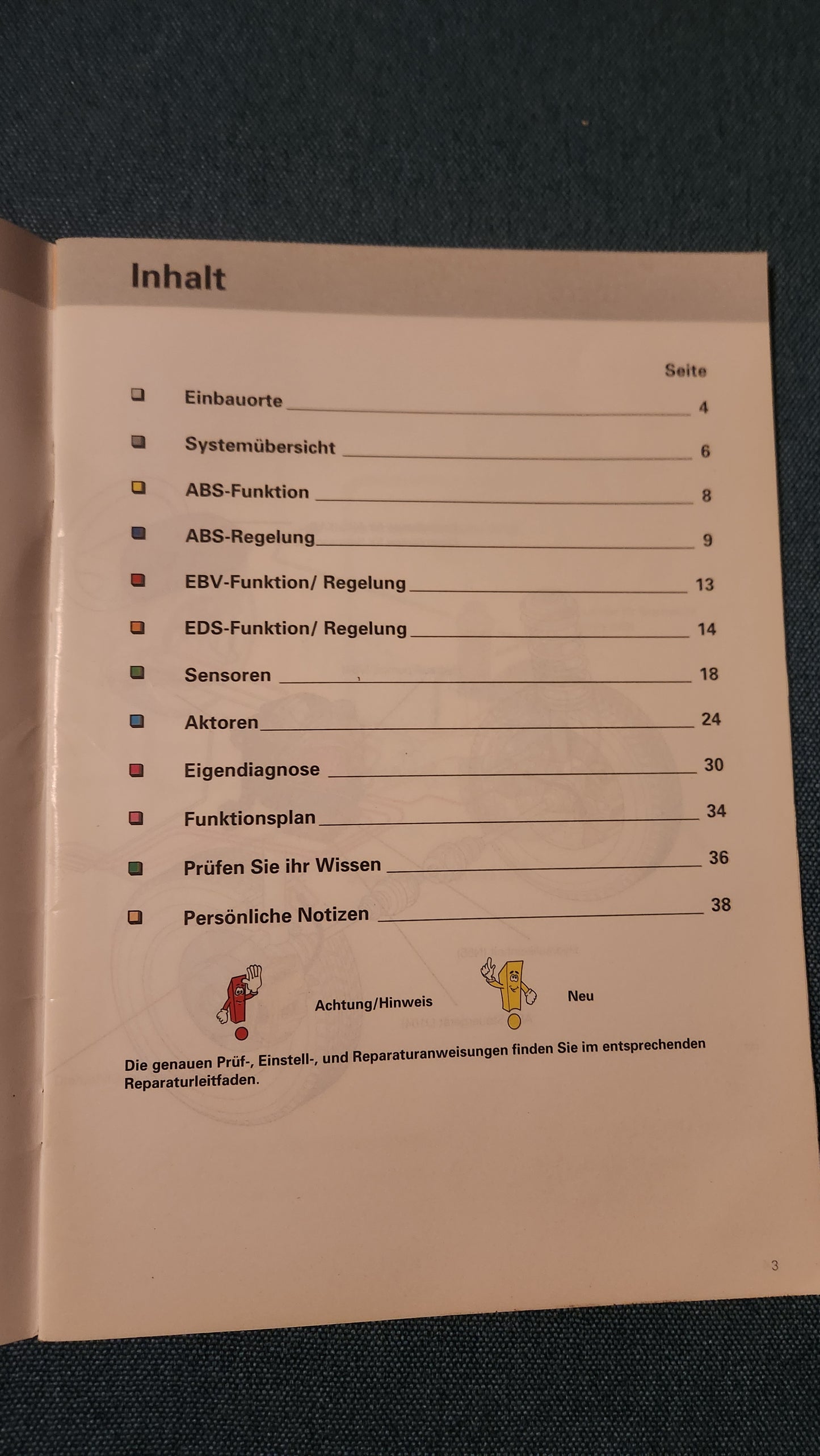 Antiblockiersystem (Teves) mit elektronischer Differentialsperre (EDS) Selbststudienpogramm Nr. 171 Werkstattbuch Reparaturleitfaden