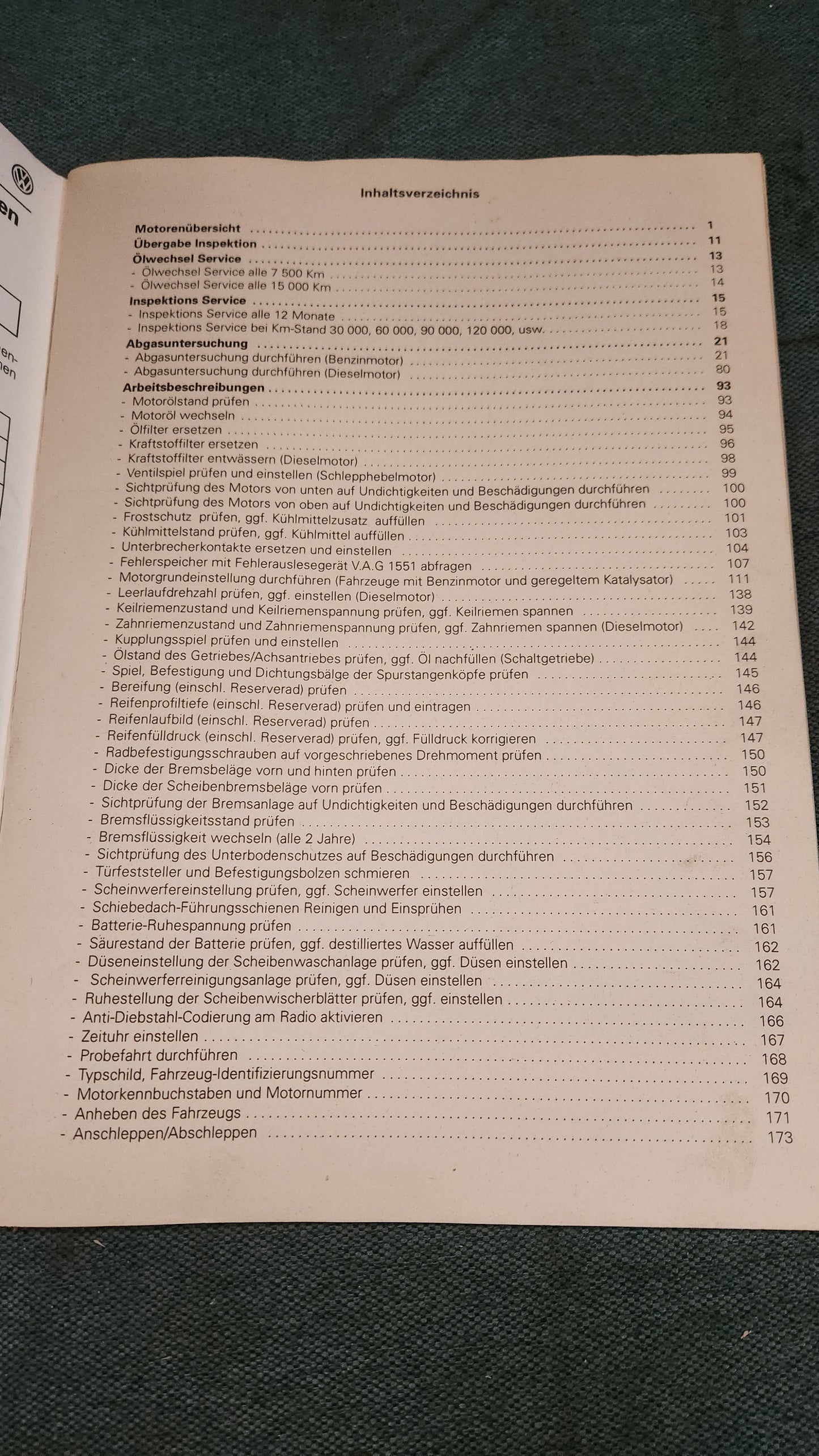 Polo 86C Instandhaltung genau genommen Reparaturleitfaden Werkstattbuch