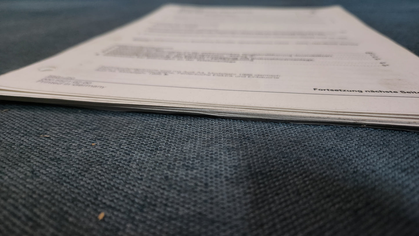 Audi A4 B5 Stromlaufpläne Nachtrag Reparaturleitfaden Werkstattbuch